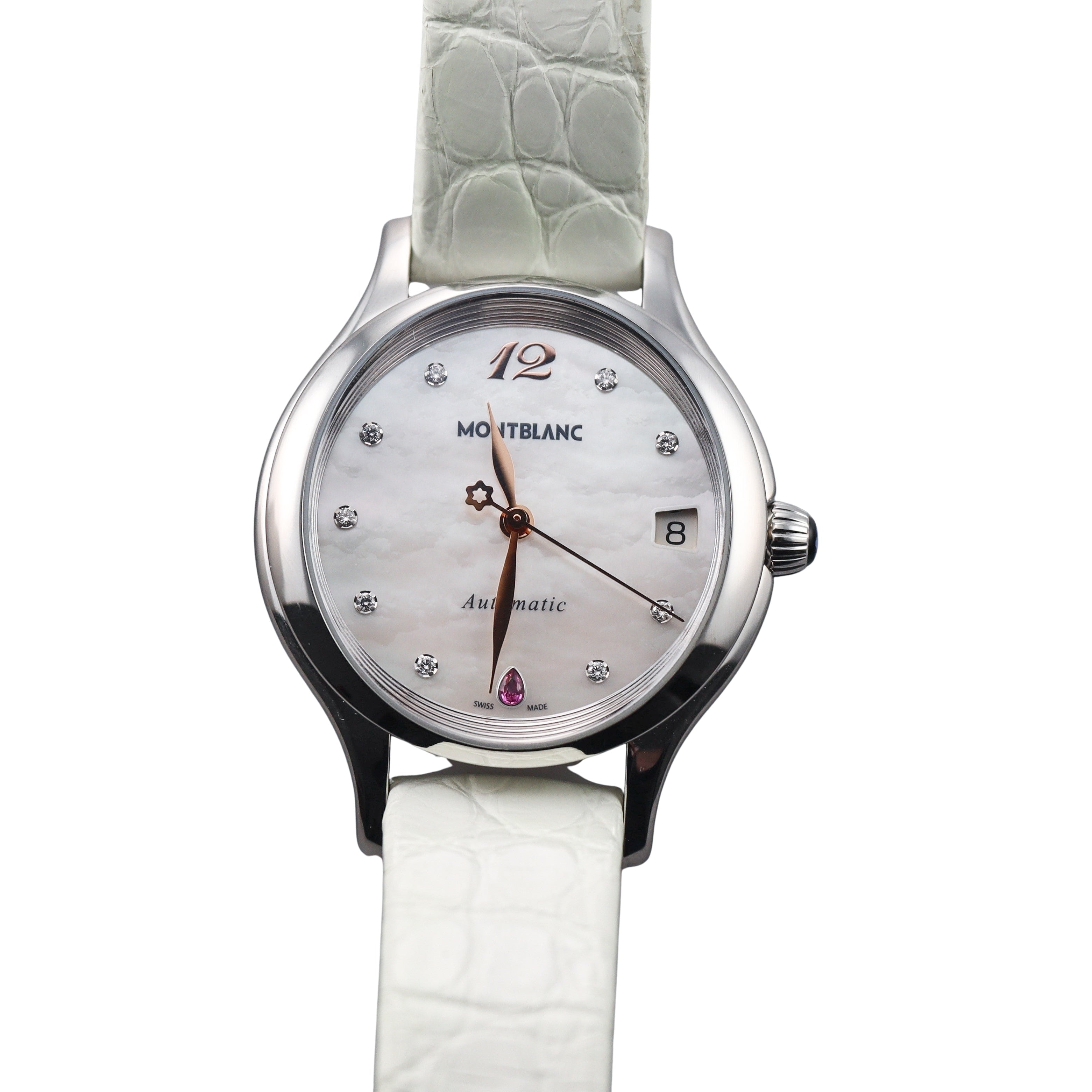 Montblanc Princess Grace de Monaco Diamond Sapphire MOP Watch 109274