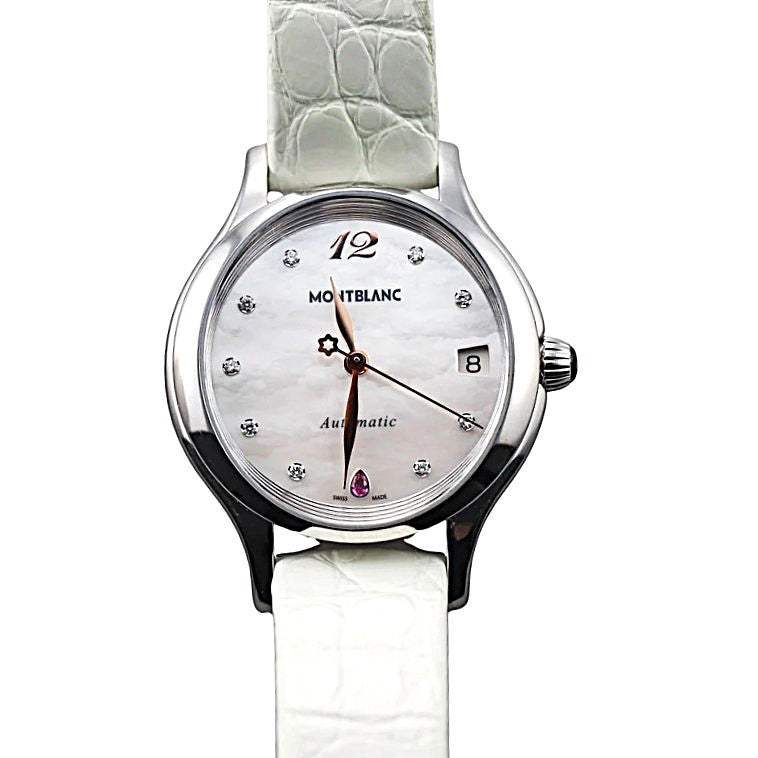 Montblanc Princess Grace de Monaco Diamond Sapphire MOP Watch 109274