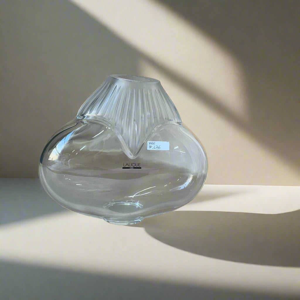 Lalique Crystal Vase Large