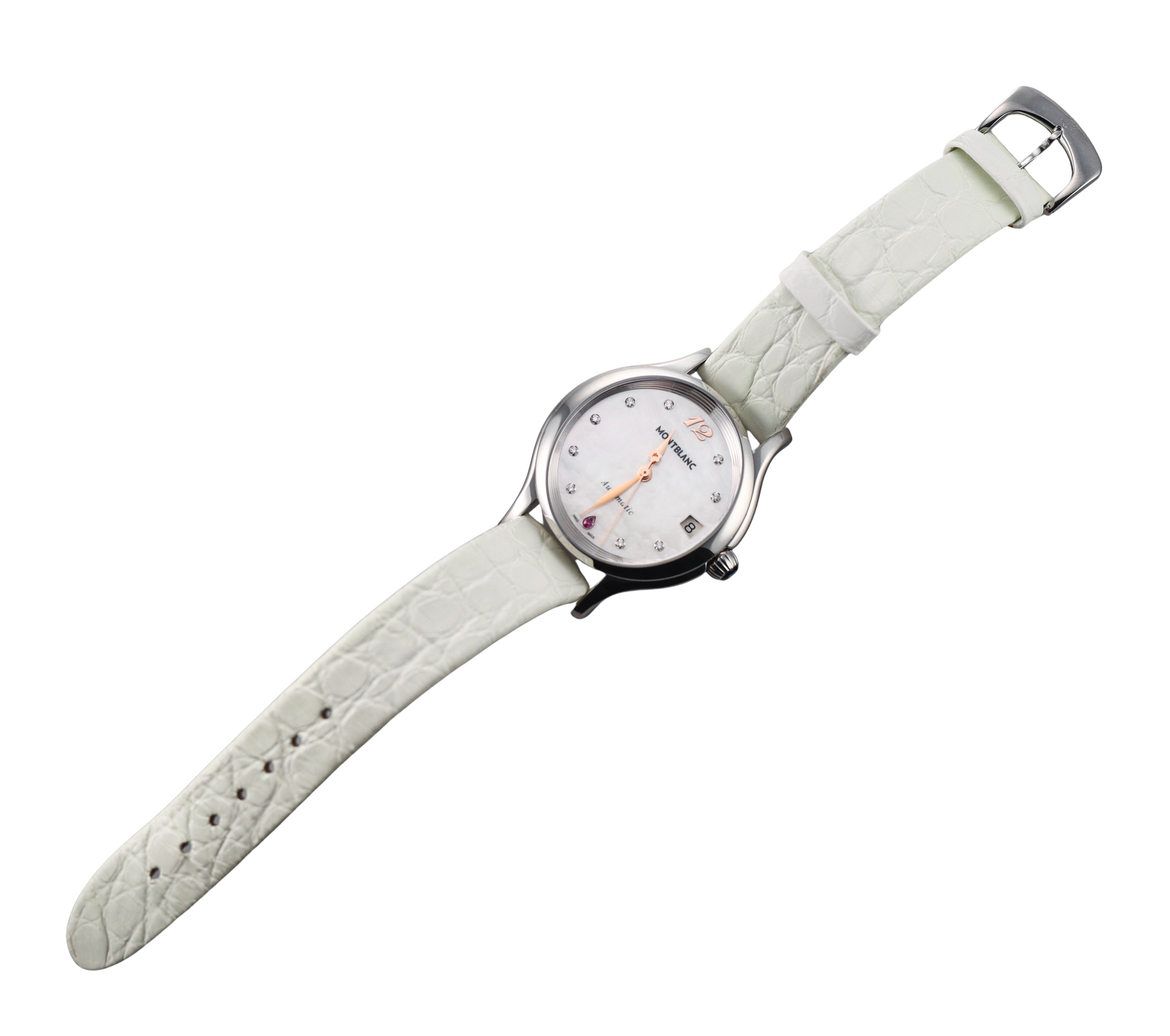 Montblanc Princess Grace de Monaco Diamond Sapphire MOP Watch 109274