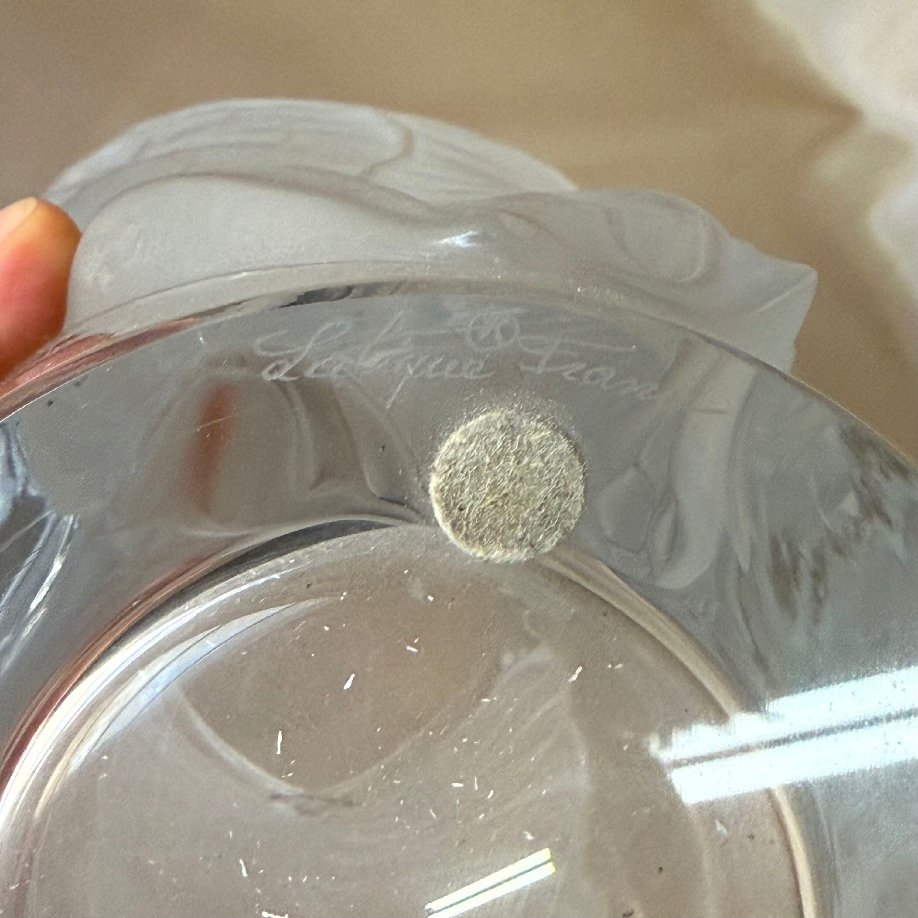 Lalique Crystal Anthurium Leaf Vase Large 1256200