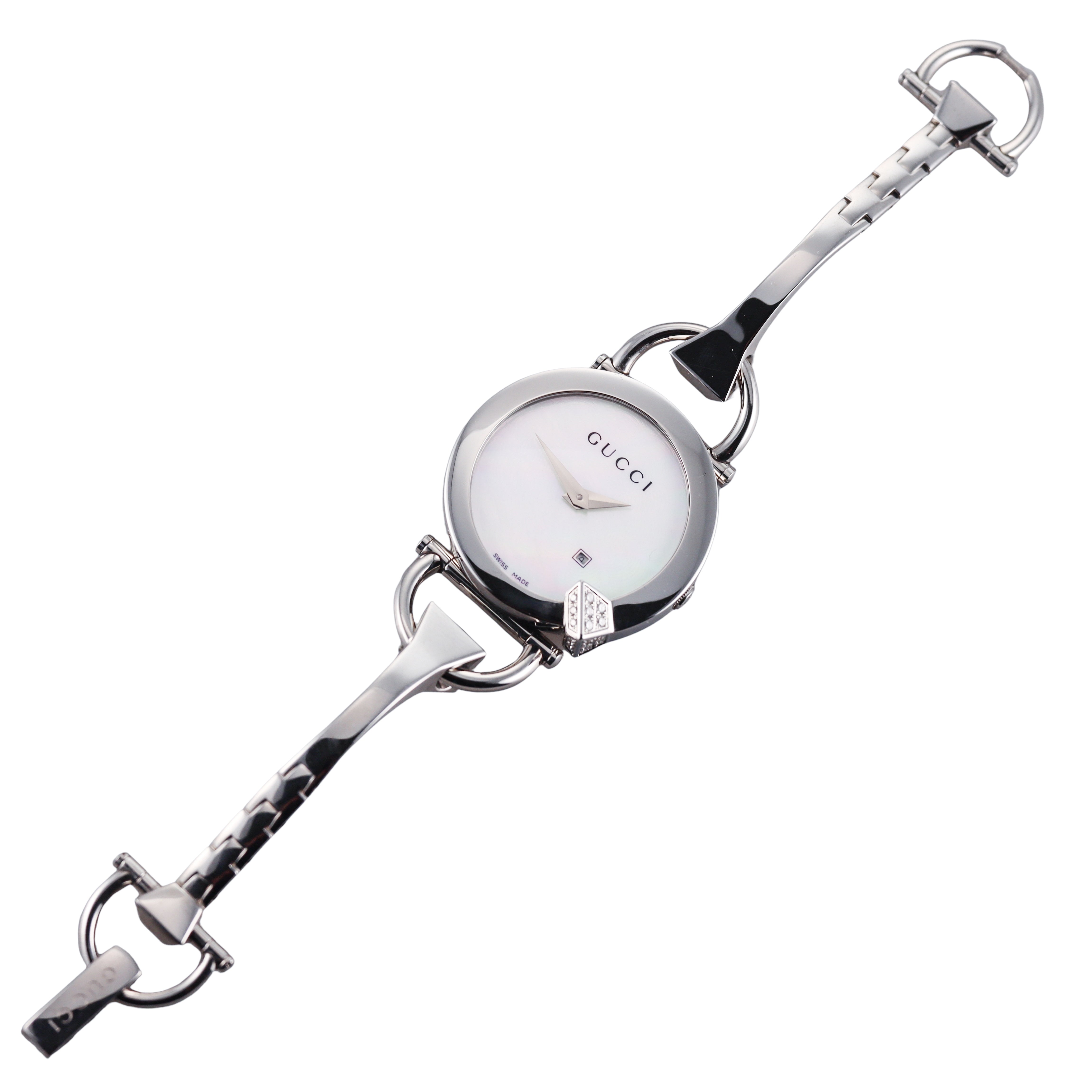 Gucci Chiodo MOP Diamond Quartz Ladies Watch YA122505