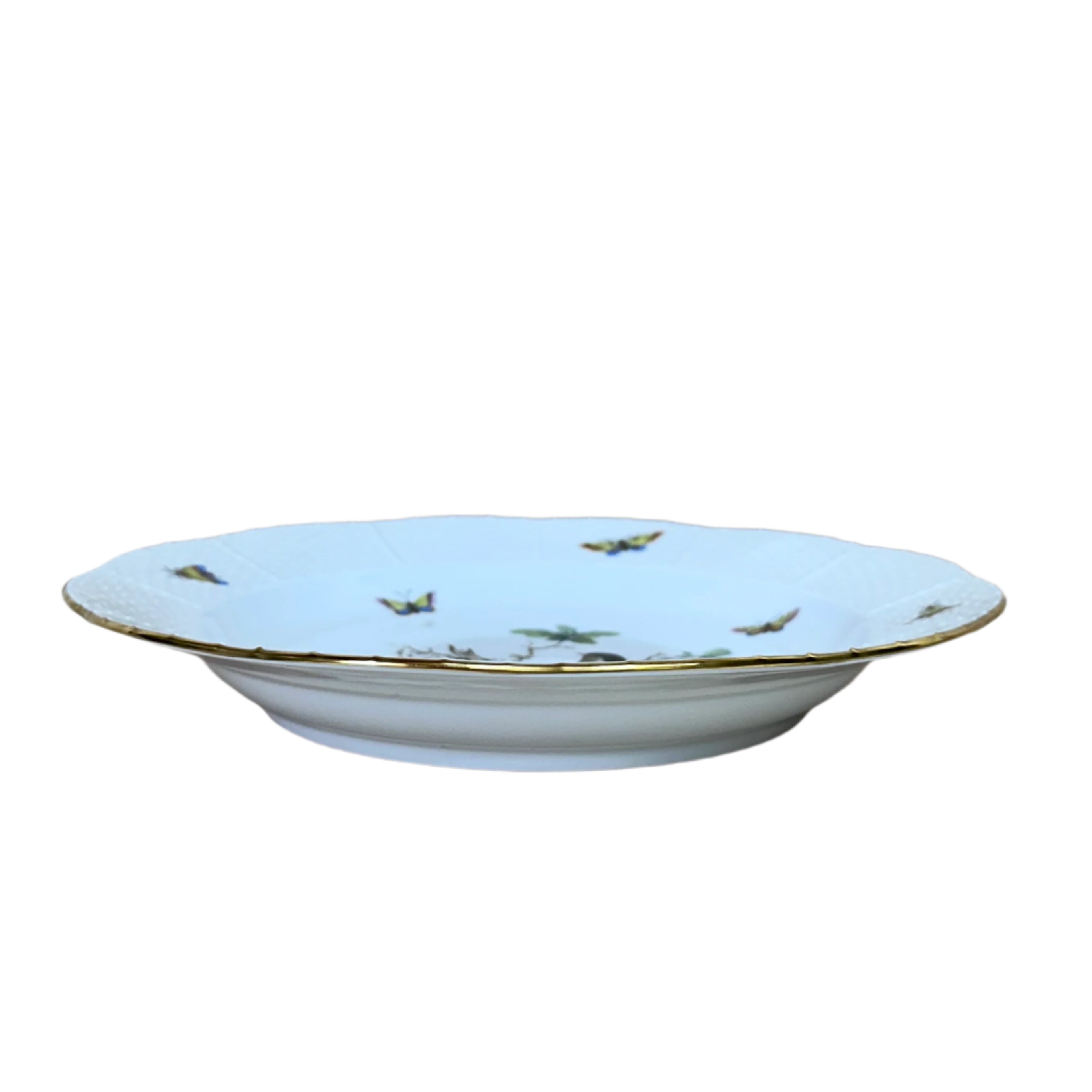 Herend Porcelain Rothschild Bird Dinner Plate Deep 525-0-00/RO-5