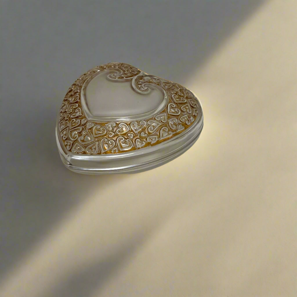 Lalique Crystal Boite Coeur Box 10591