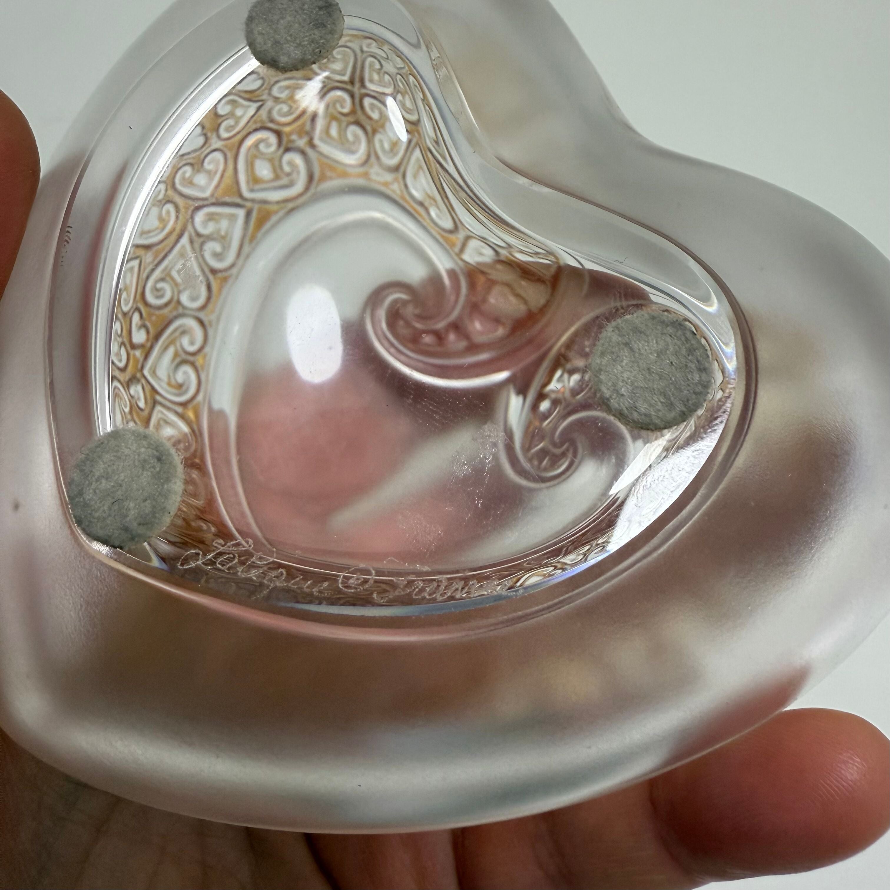 Lalique Crystal Boite Coeur Box 10591