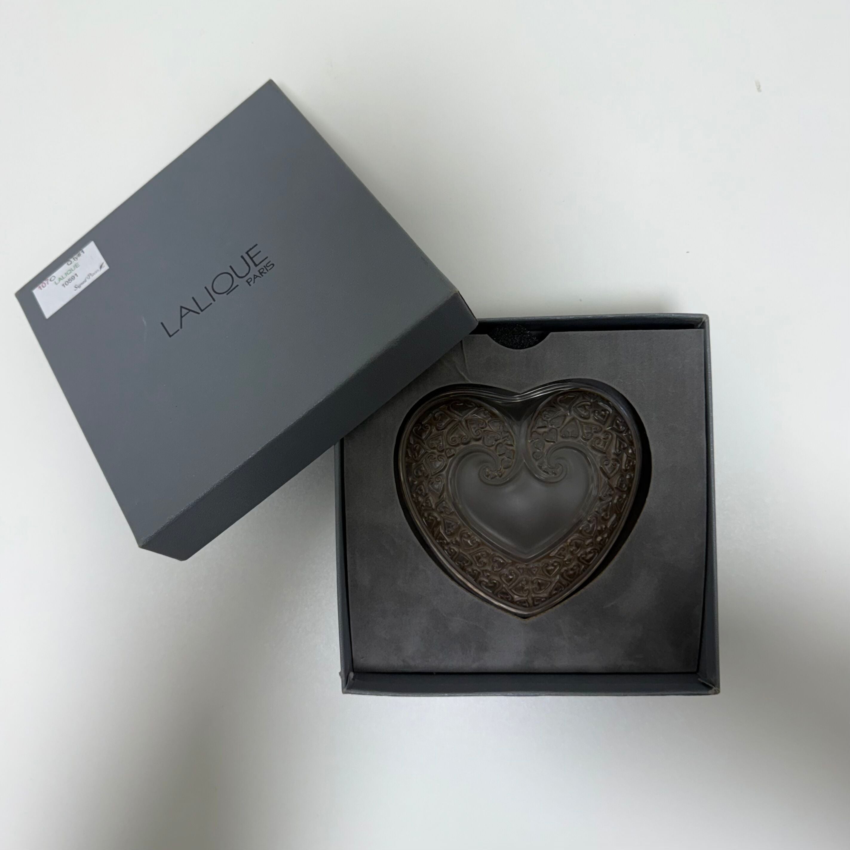 Lalique Crystal Boite Coeur Box 10591