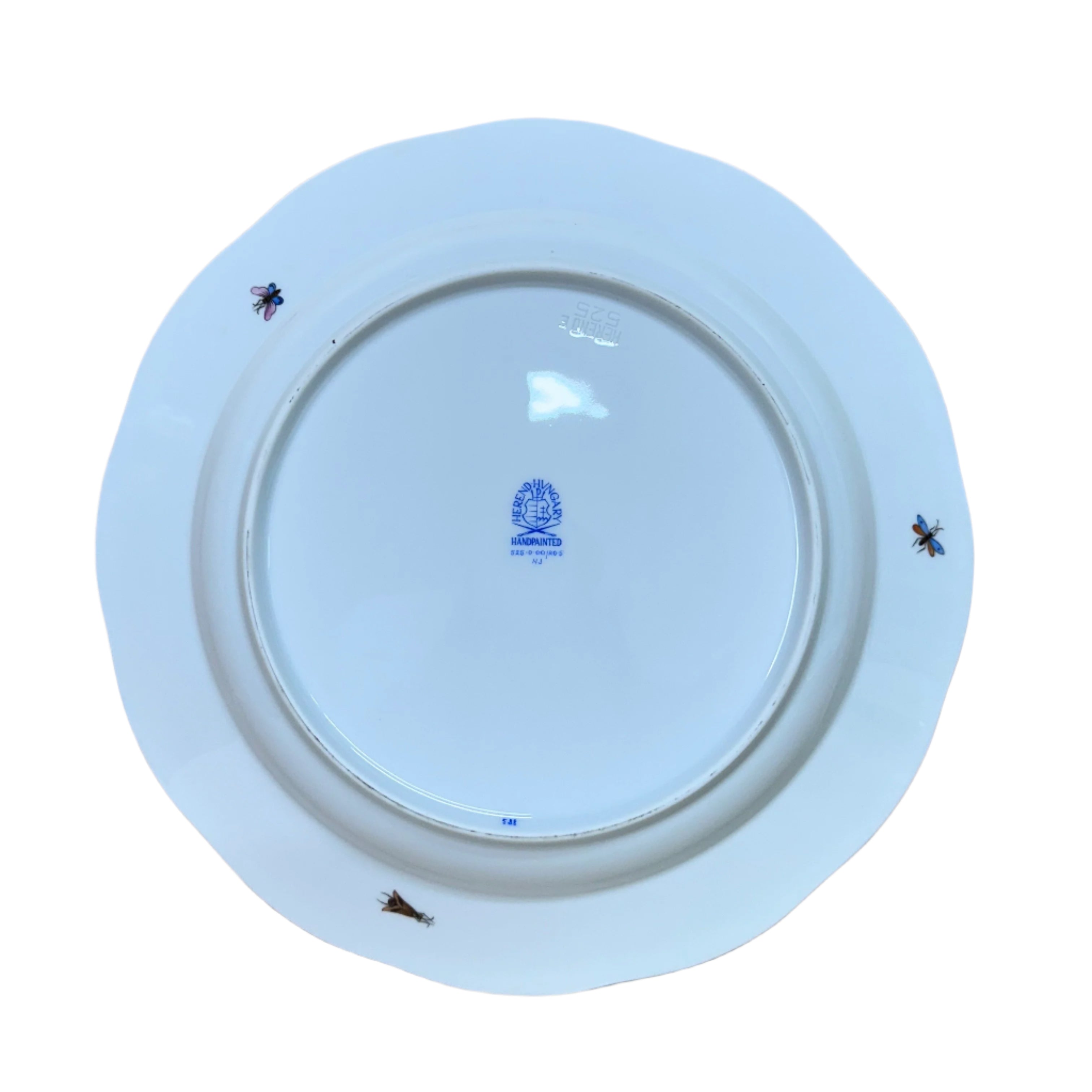 Herend Porcelain Rothschild Bird Dinner Plate Deep 525-0-00/RO-5