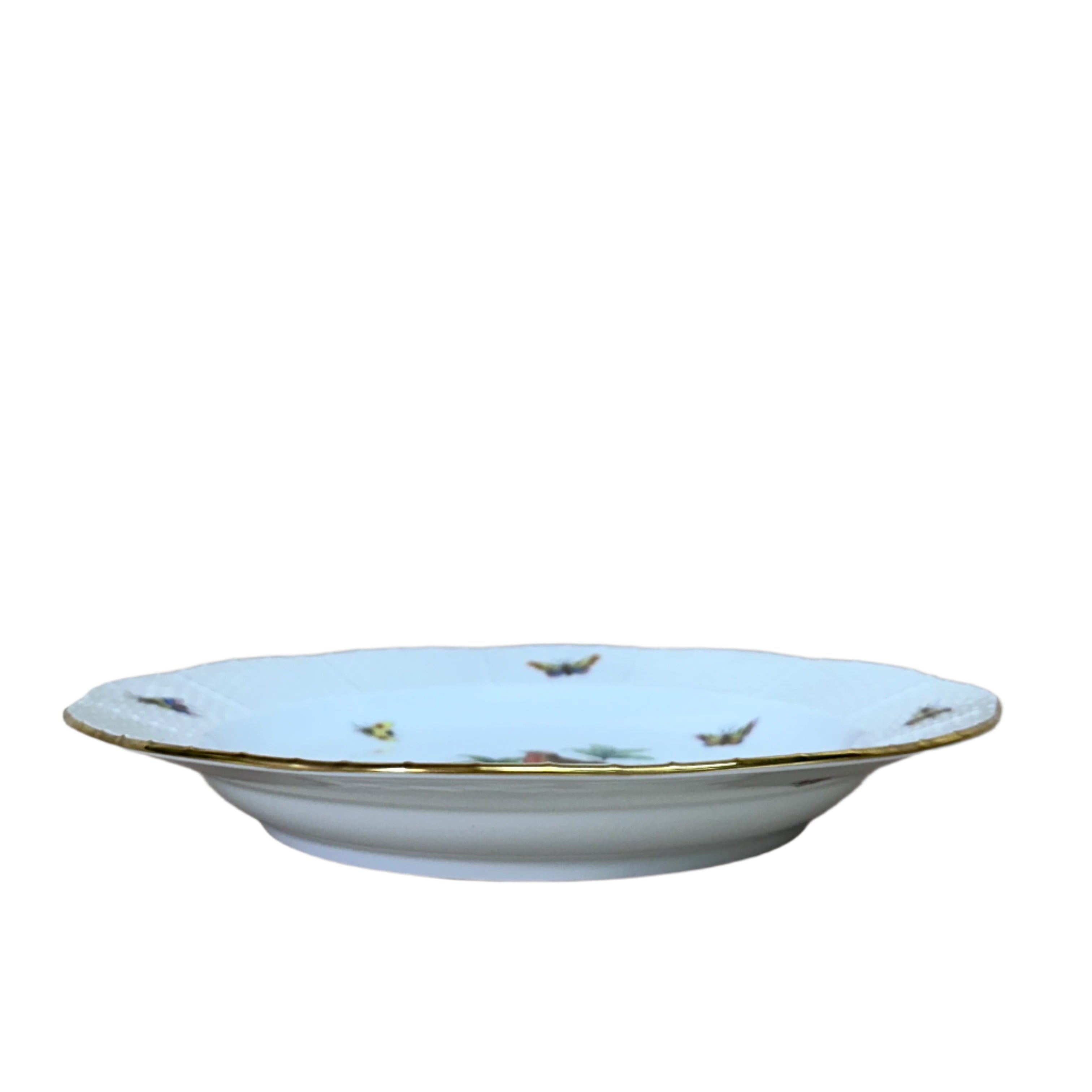 Herend Porcelain Rothschild Bird Dinner Plate Deep 525-0-00/RO-6