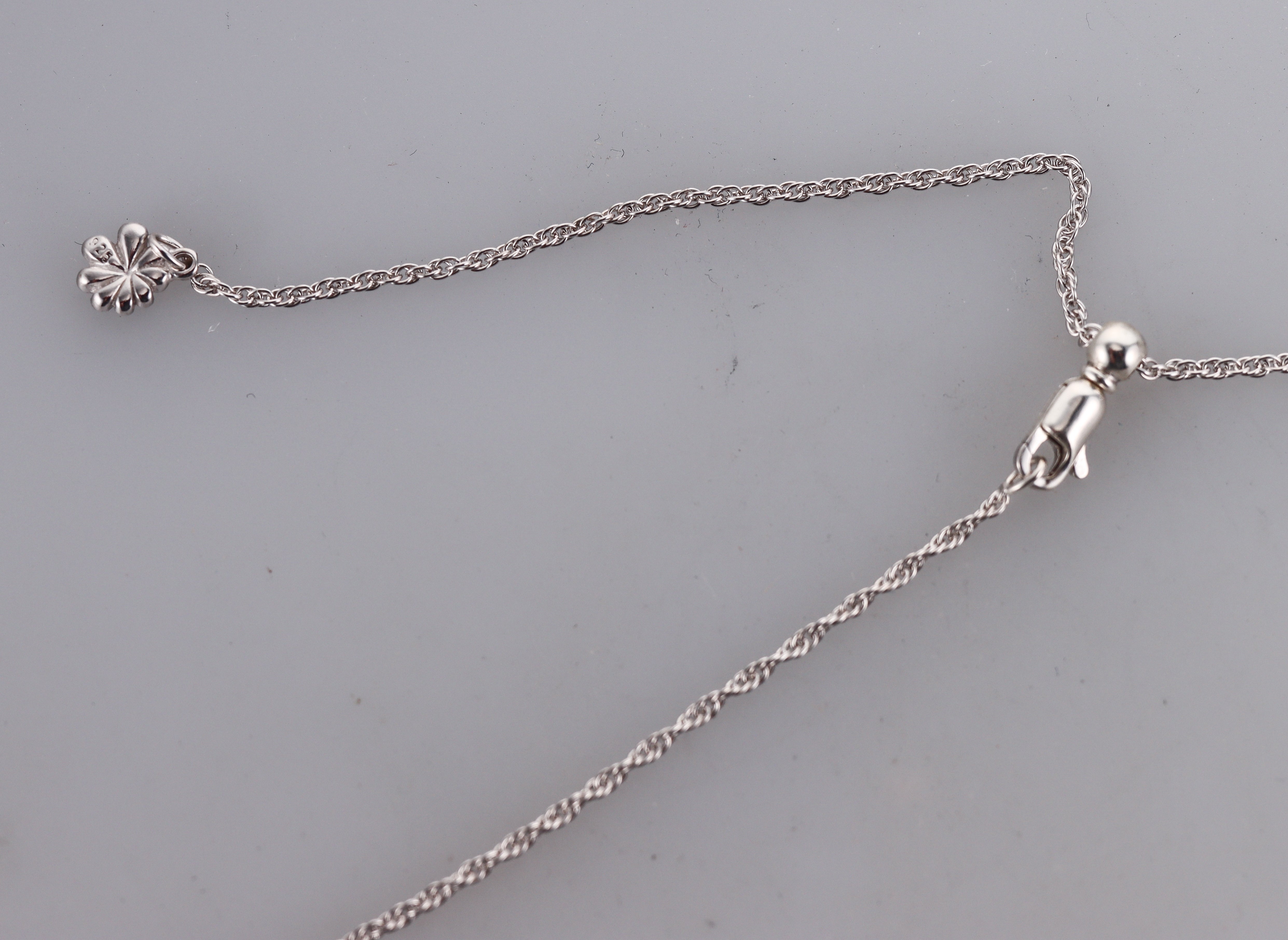 MarahLago Sterling Silver Larimar Bone Fish Pendant Necklace Retail $183