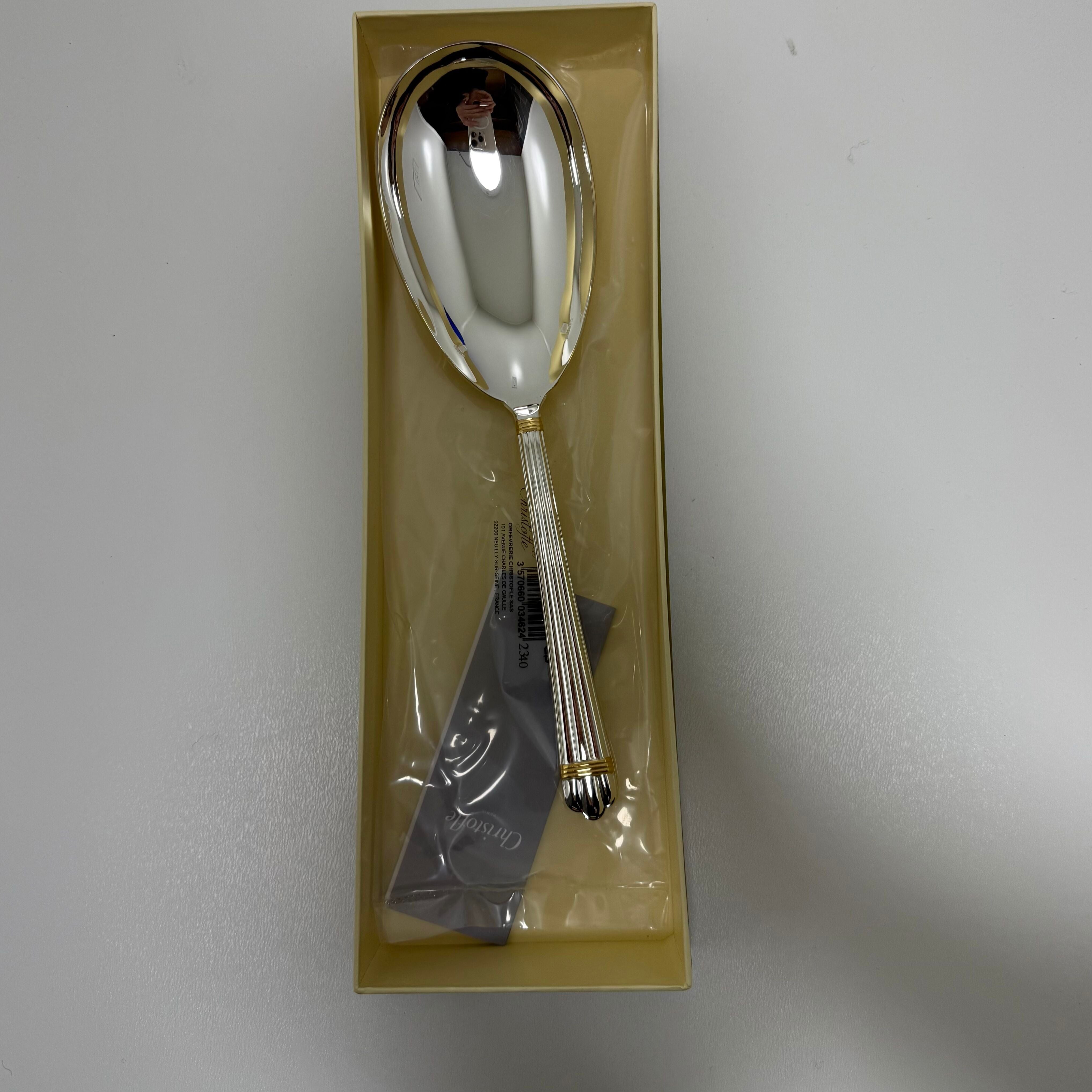 Christofle Aria Rice Ladle Serving Spoon Server B01022058