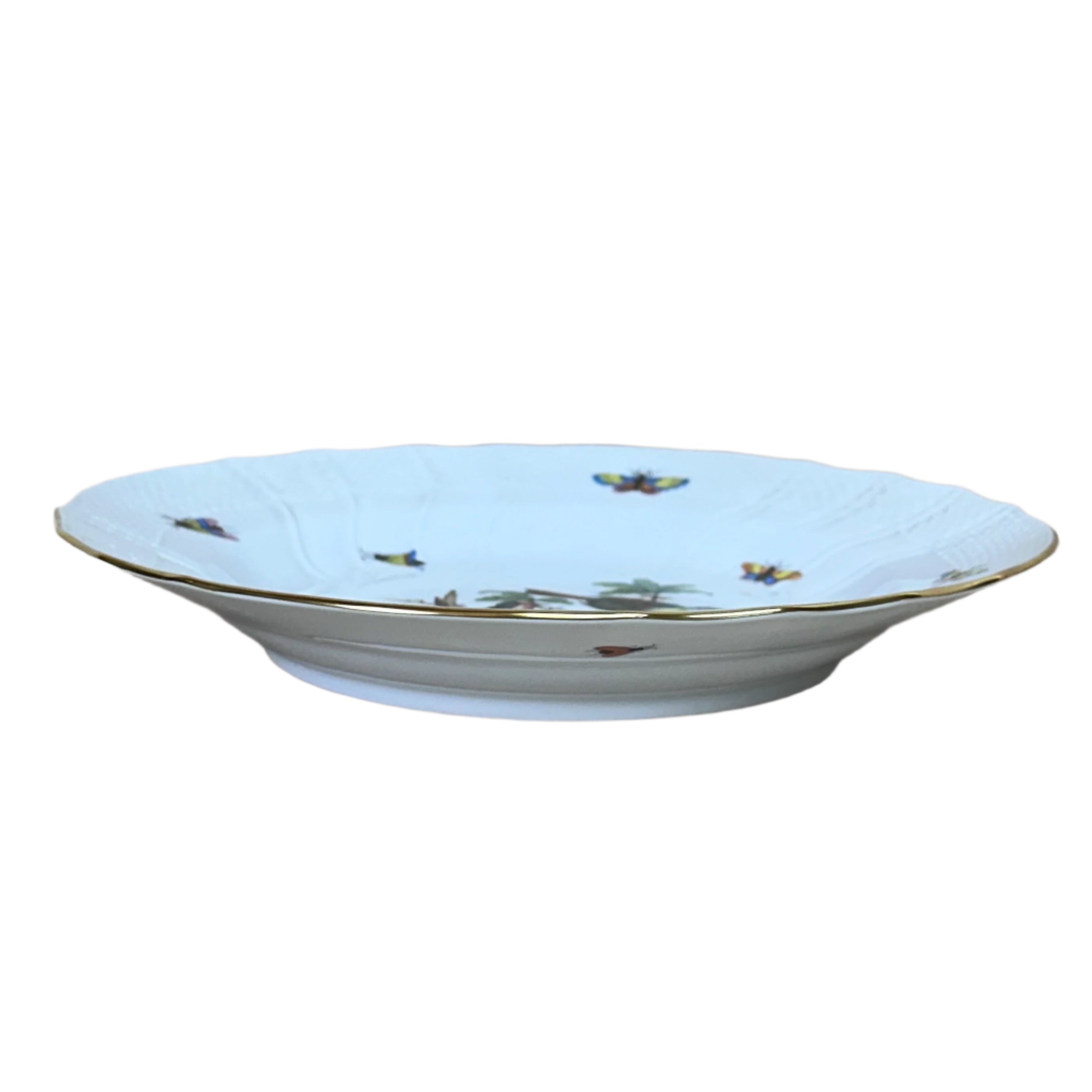 Herend Porcelain Rothschild Bird Dinner Plate 1525-0-00/RO-6