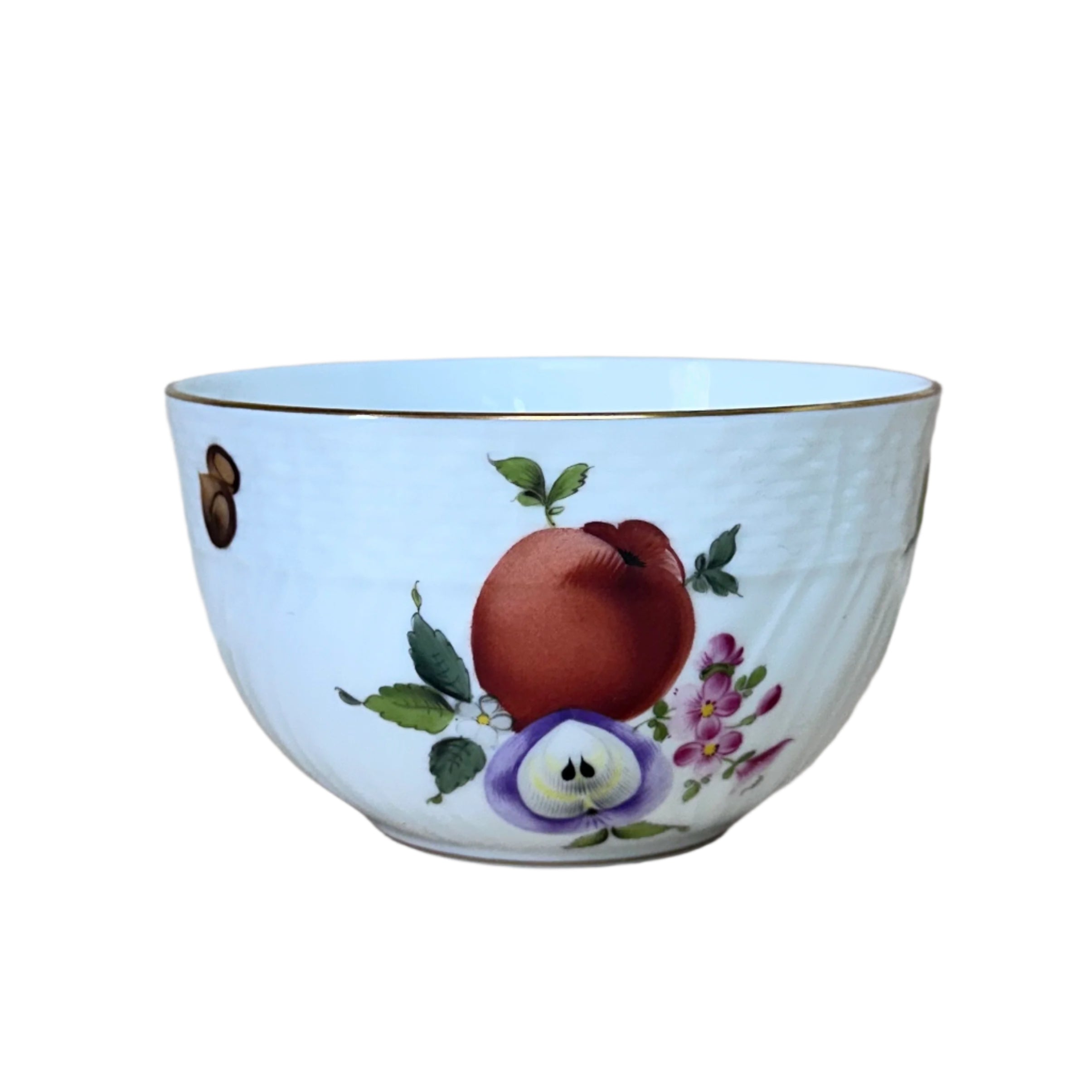 6 pc Herend Porcelain Fruits & Flowers Round Bowl 1365-0-00/BFRN