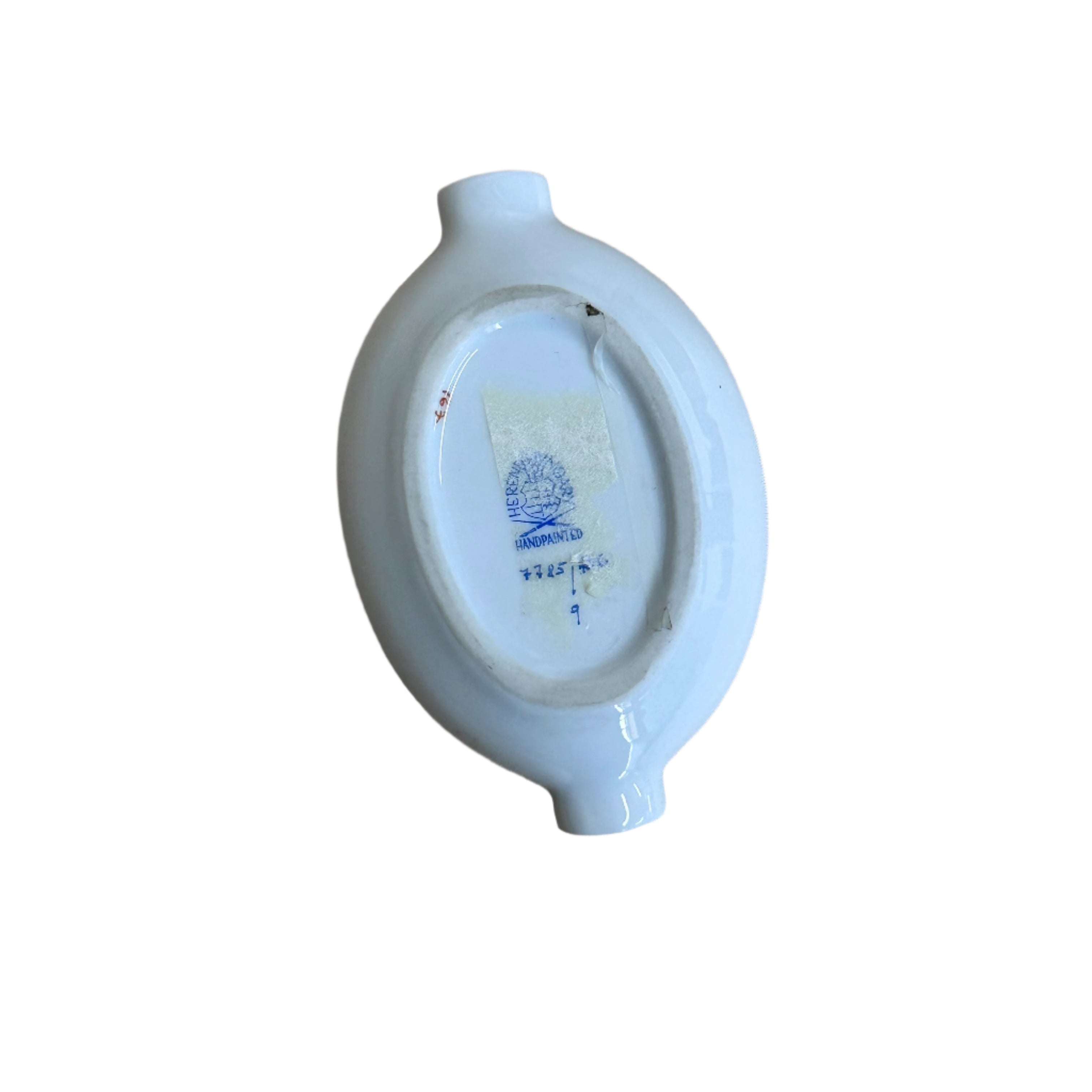 Herend Chinese Bouquet Rust Miniature Oval Ashtray Pin Tray Dish 7785/AOG