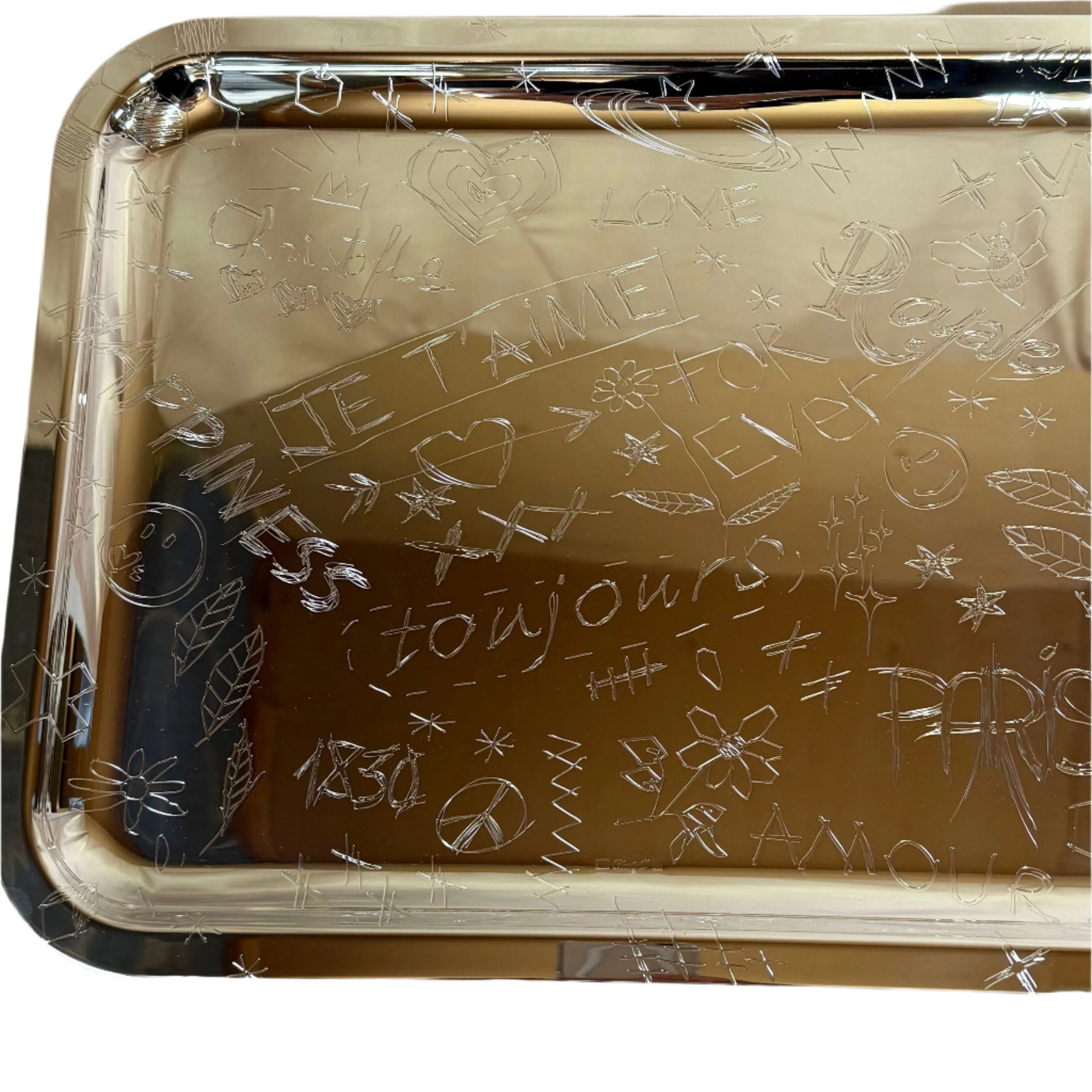 Christofle Graffiti Silver-Plated Tray B0420044502