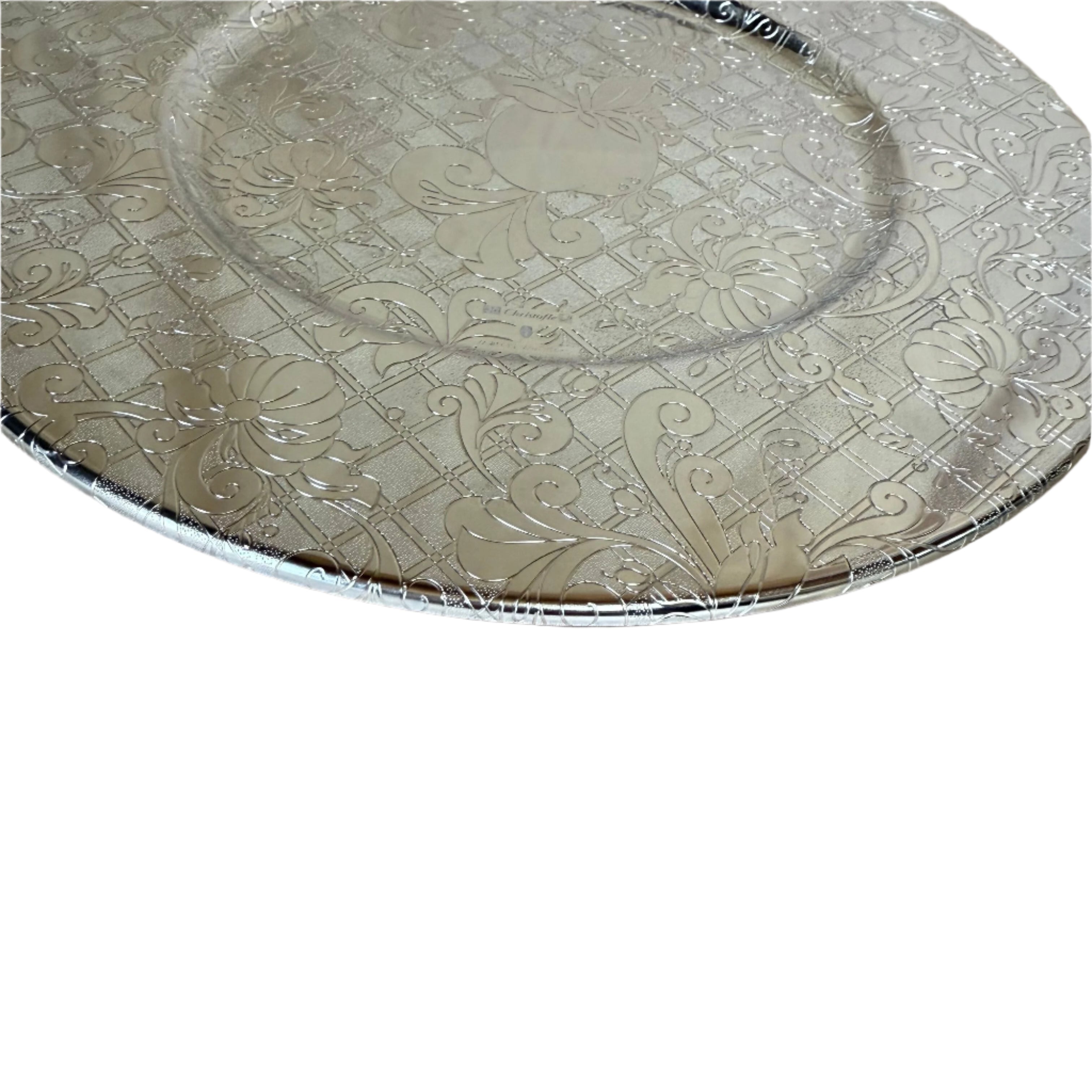 Set of 10 Christofle Jardin D'eden Silver Plated Underplate B0410597002