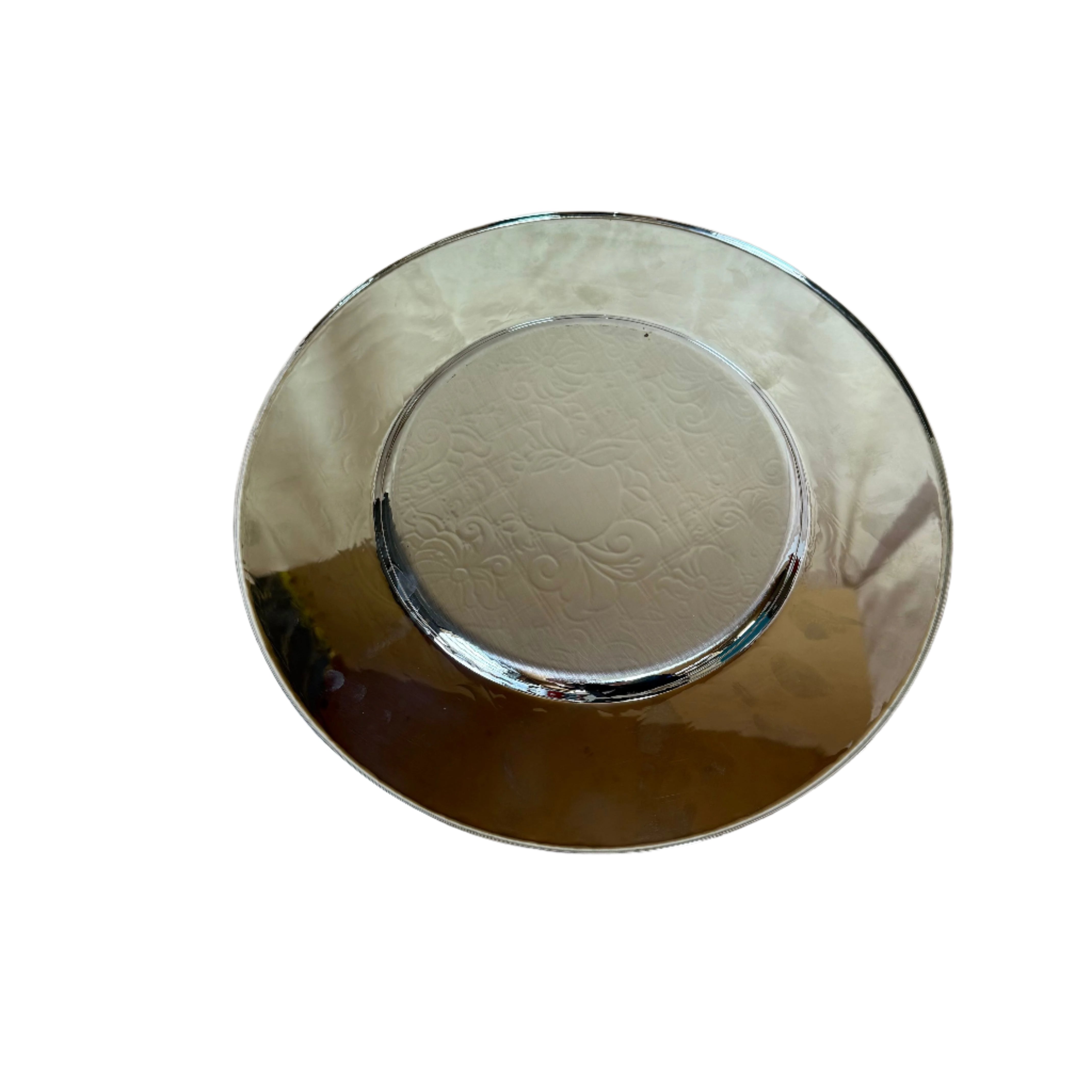 Set of 10 Christofle Jardin D'eden Silver Plated Underplate B0410597002