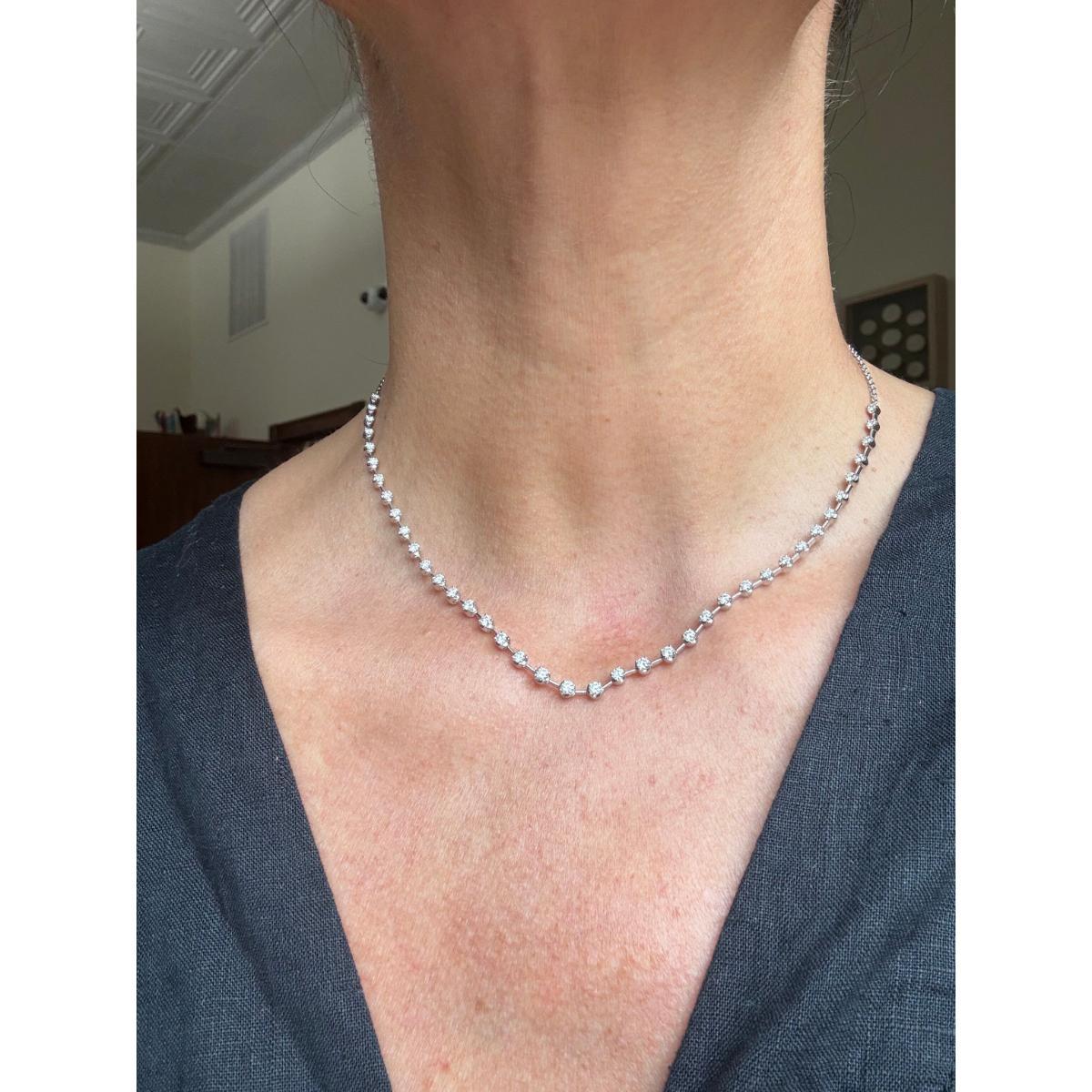Memoire 18k Gold Diamond Necklace