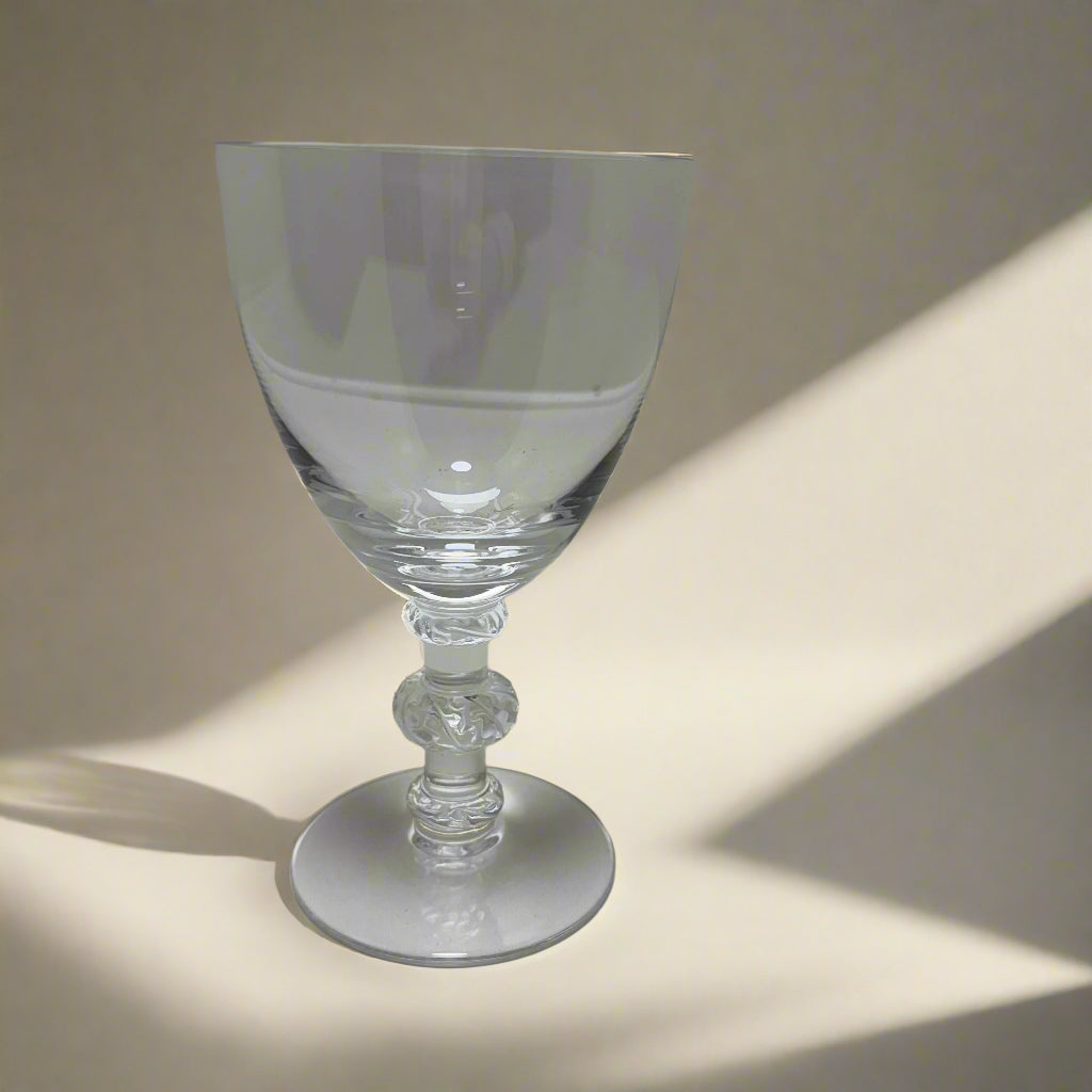 Lalique Saint Hubert Water Wine Glass Set of 6