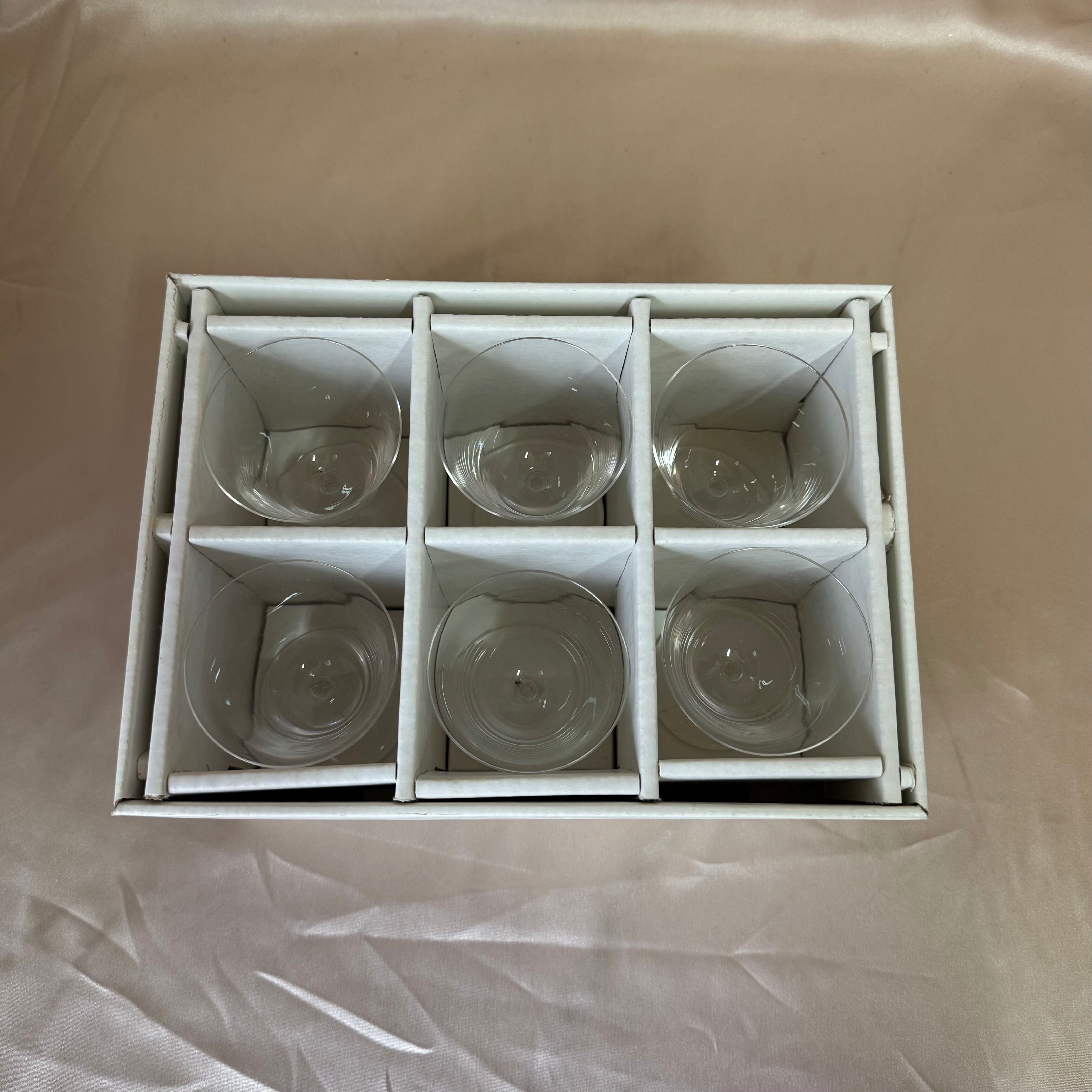 Lalique Fontainebleau Crystal Glass Set of 6