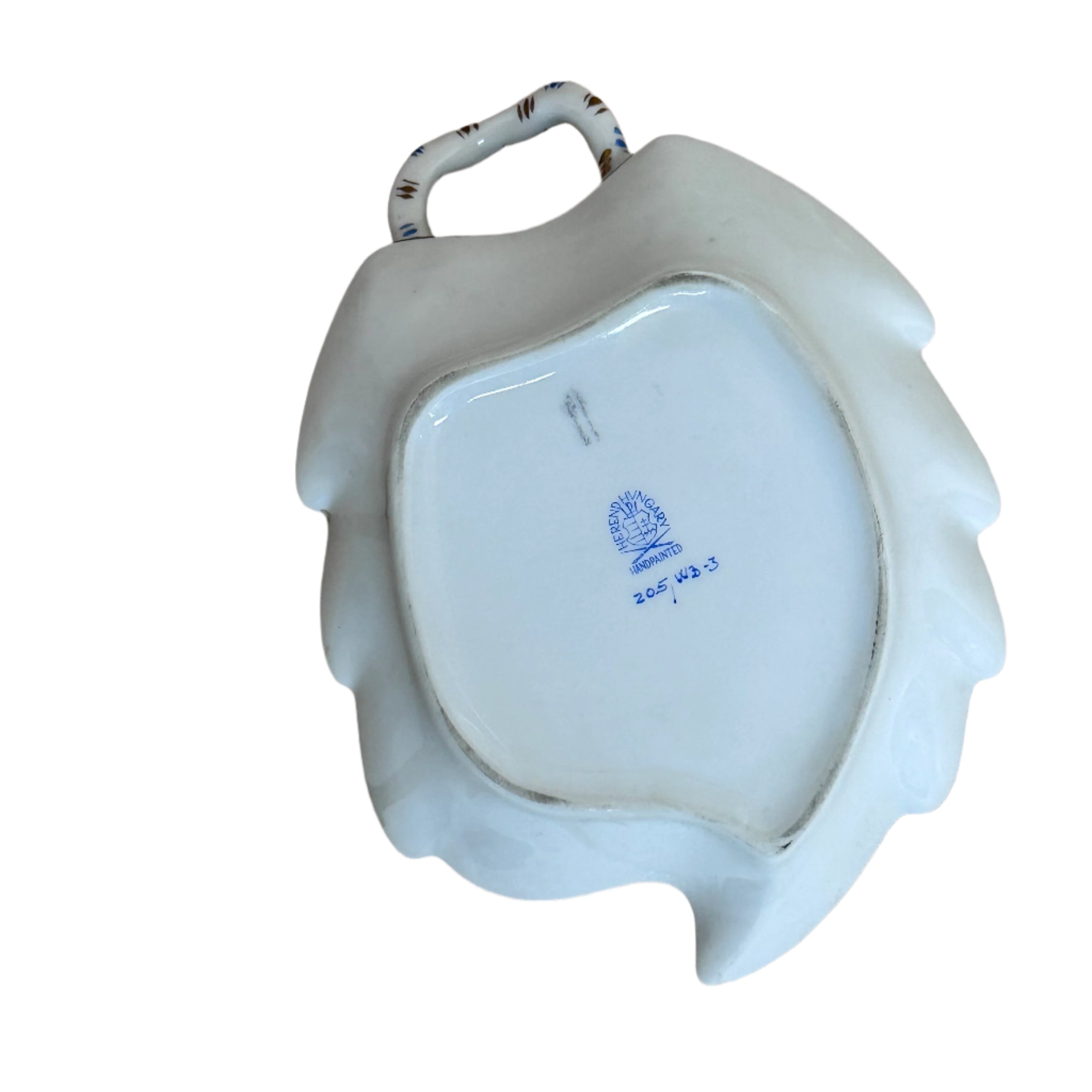 Herend Waldstein Blue Small Leaf Dish 205/WB-3