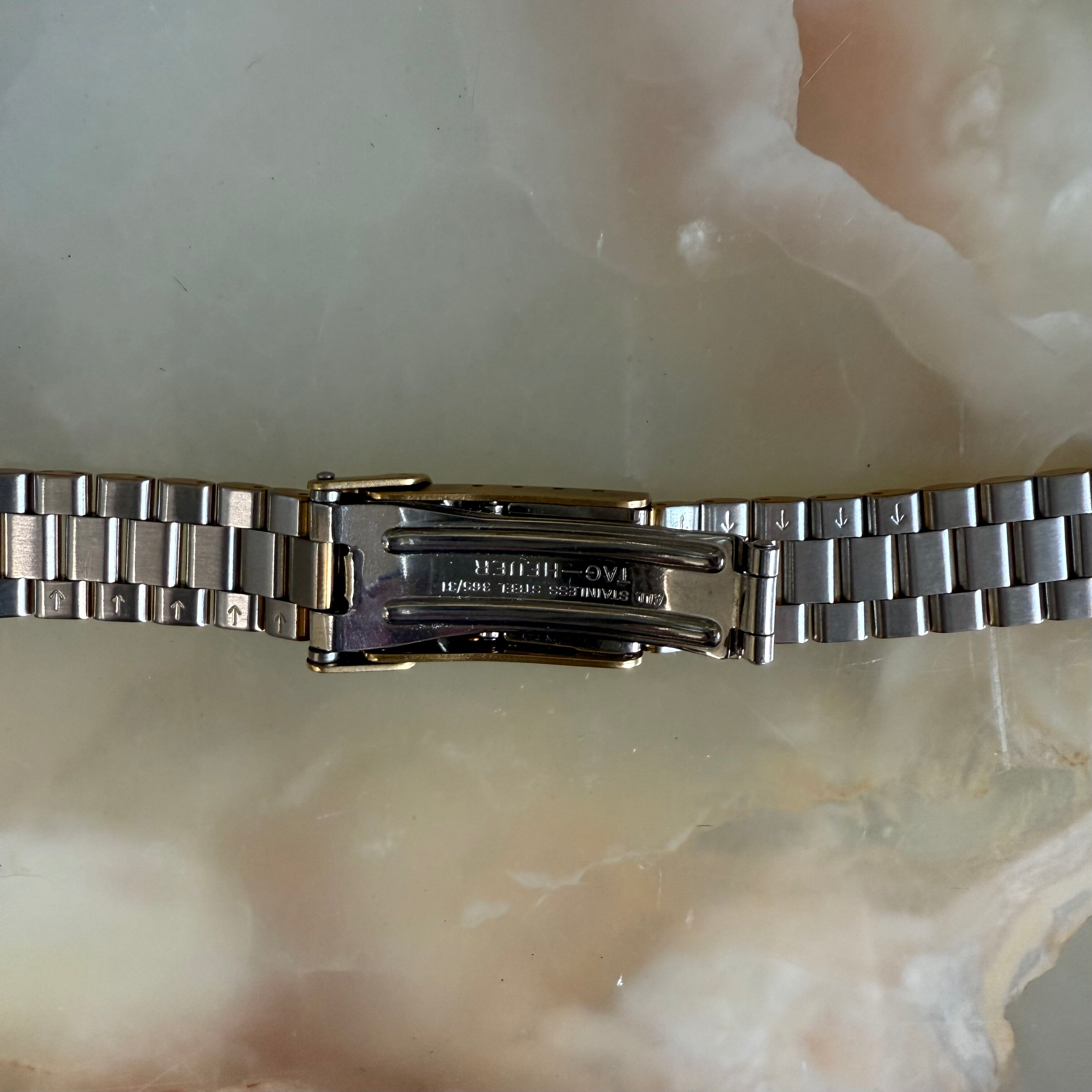 Authentic TAG Heuer 2000 Steel Gold Tone Bracelet 14mm 365/31
