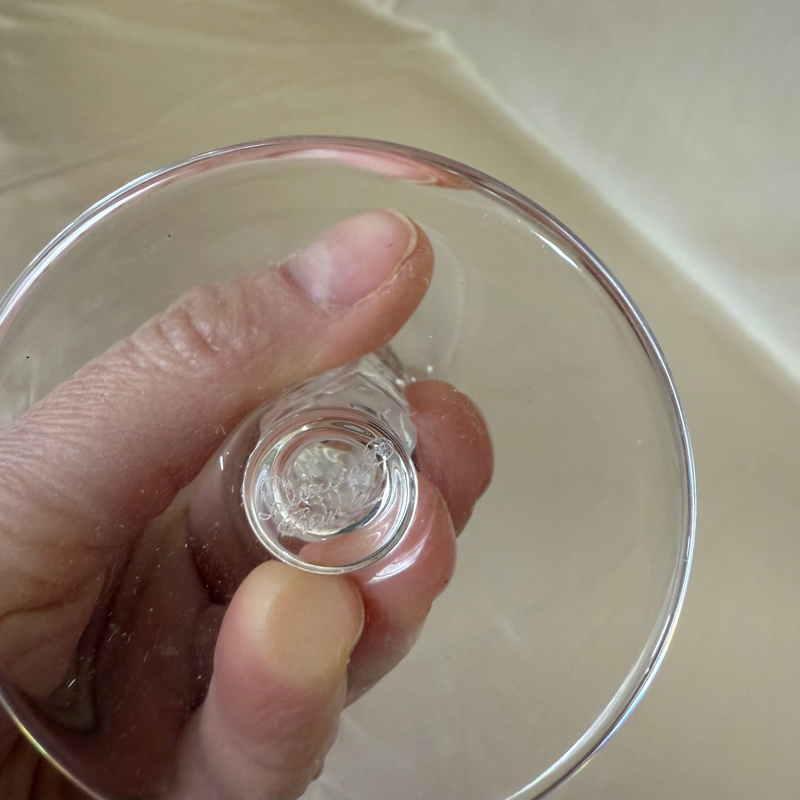 Set of 12 Lalique Guebwiller Crystal Champagne Flutes