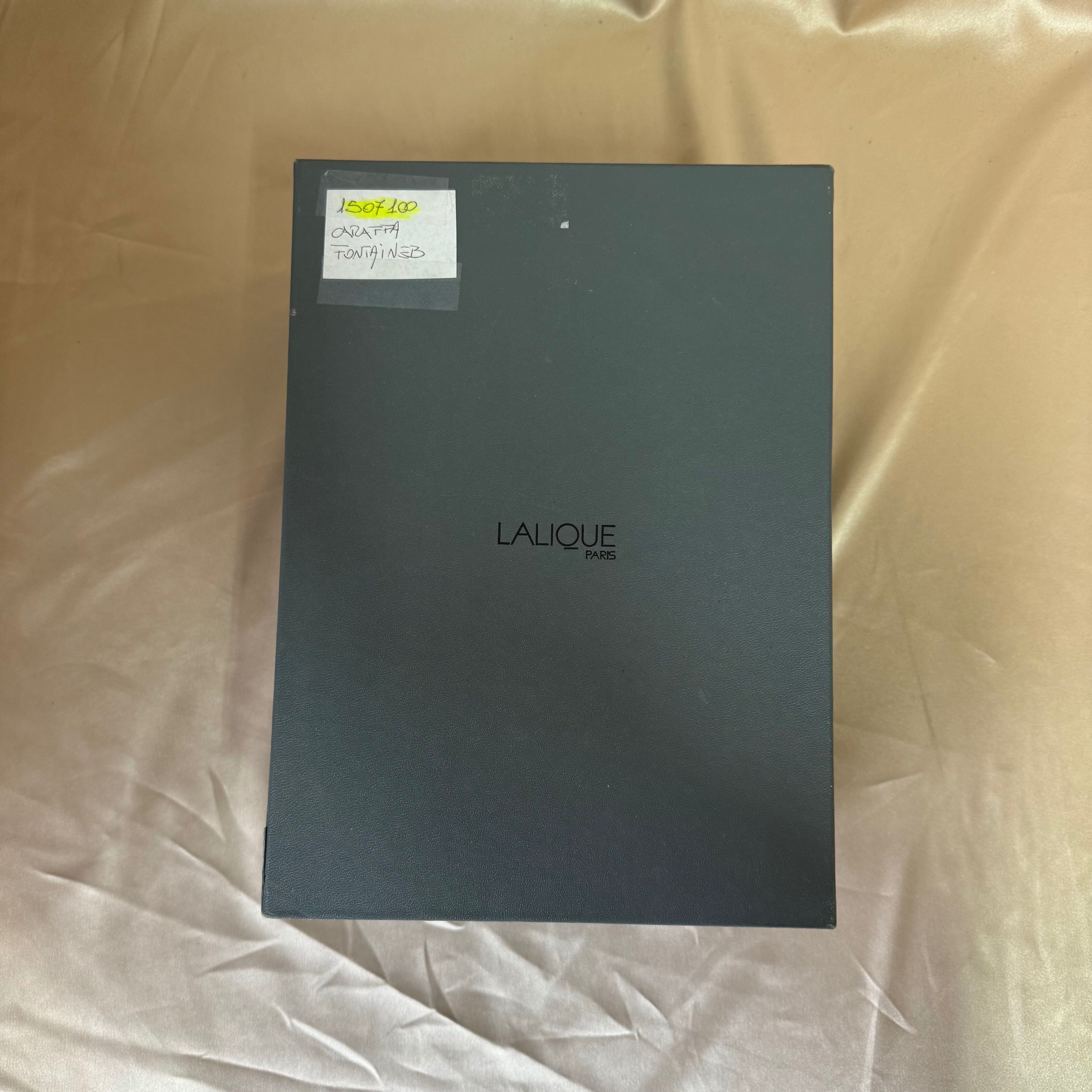 Lalique Crystal Fontainebleau Decanter