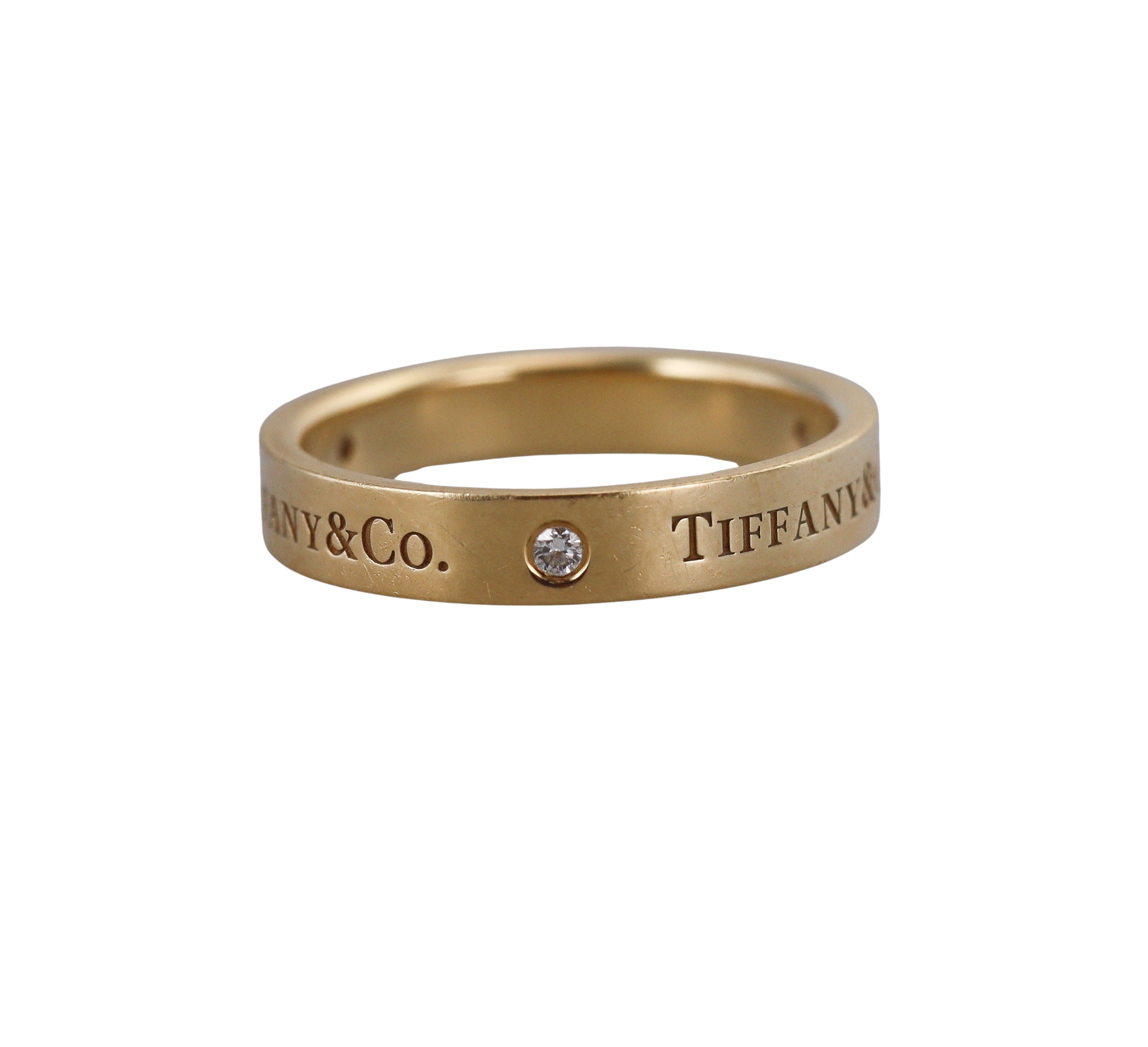 Tiffany & Co 18k Diamond Band Ring