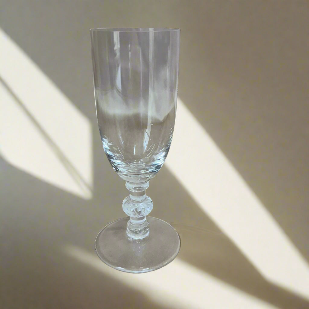 Lalique Saint Hubert Champagne Glass Set of 6