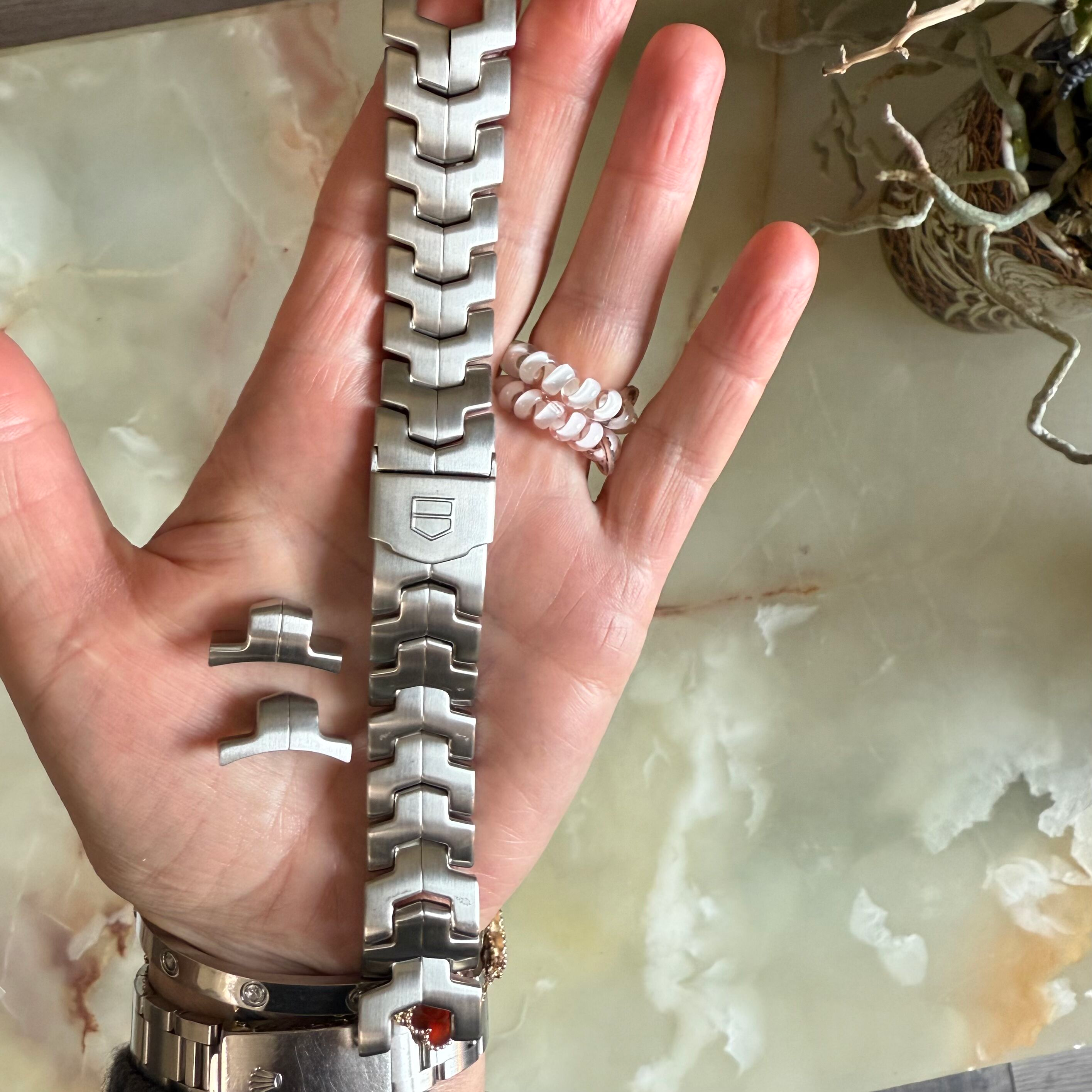 Authentic TAG Heuer Link Stainless Steel Bracelet 21mm FAA012 Y-S5