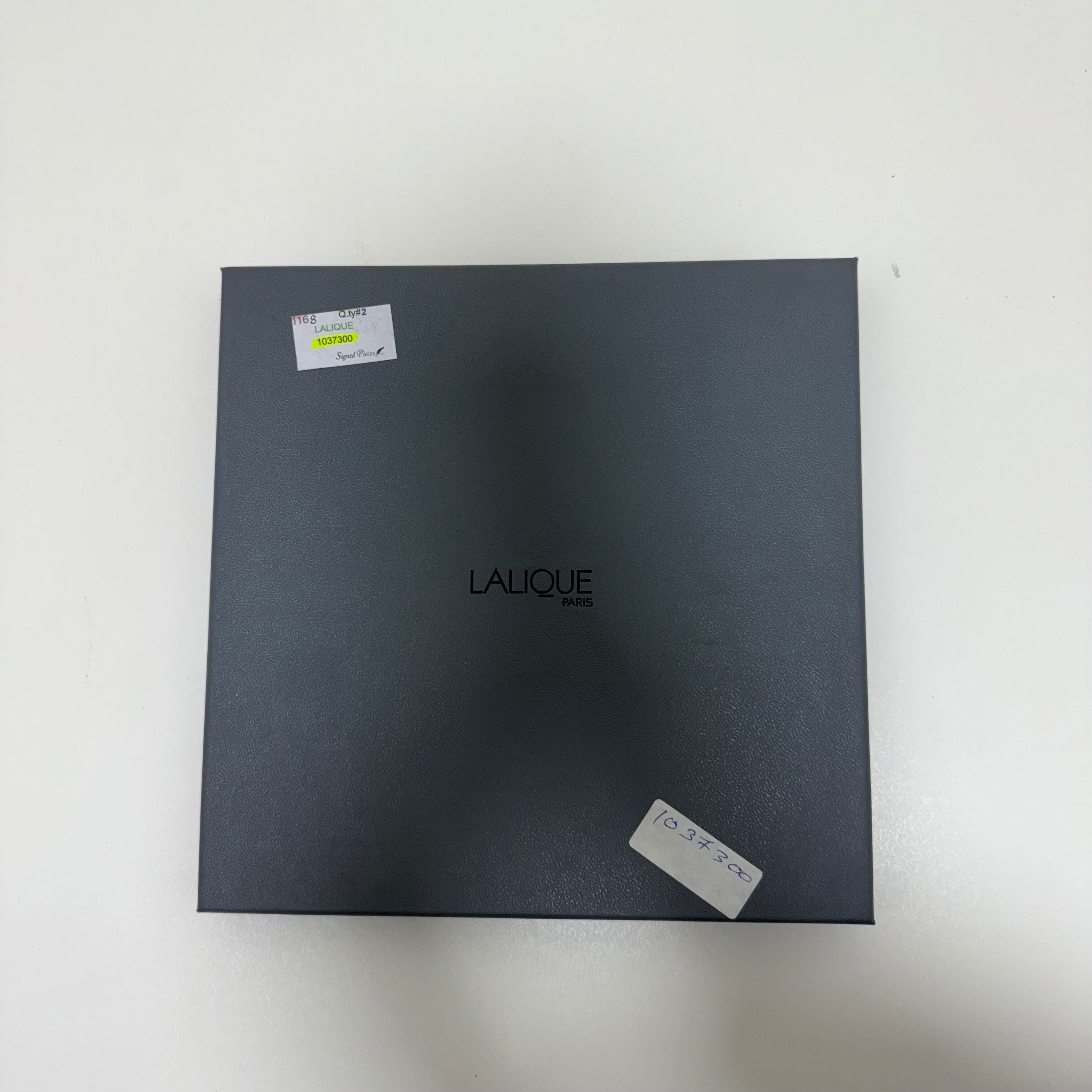 Lalique Crystal Assiette Dessert Plate Set of 2 1037300