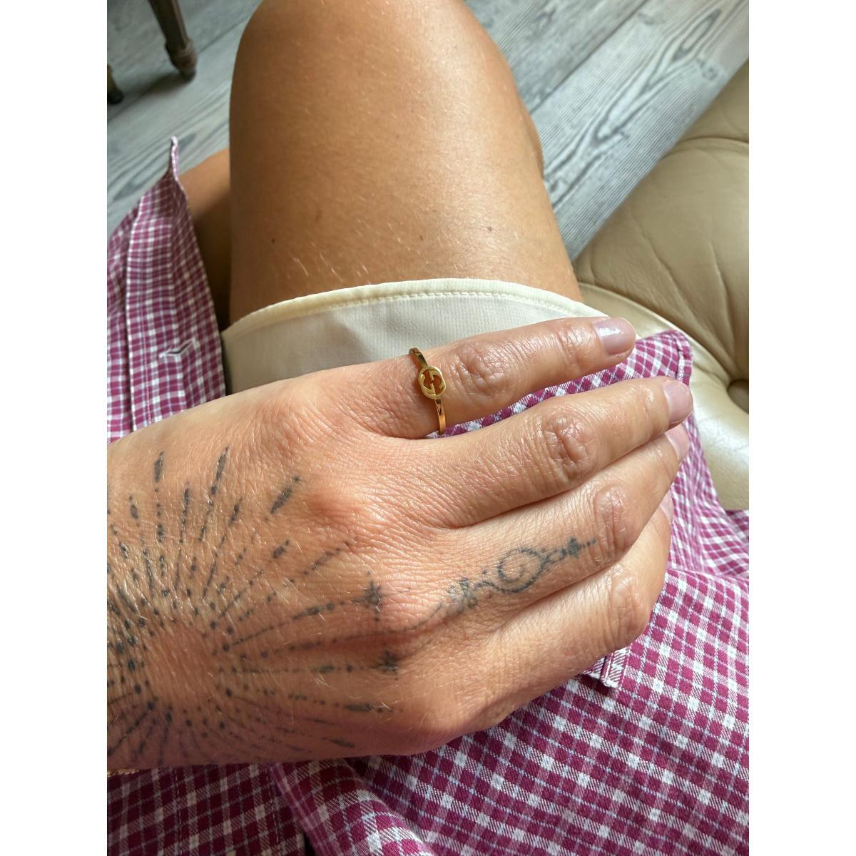 Gucci Iterlocking GG 18K Yellow Gold Ring