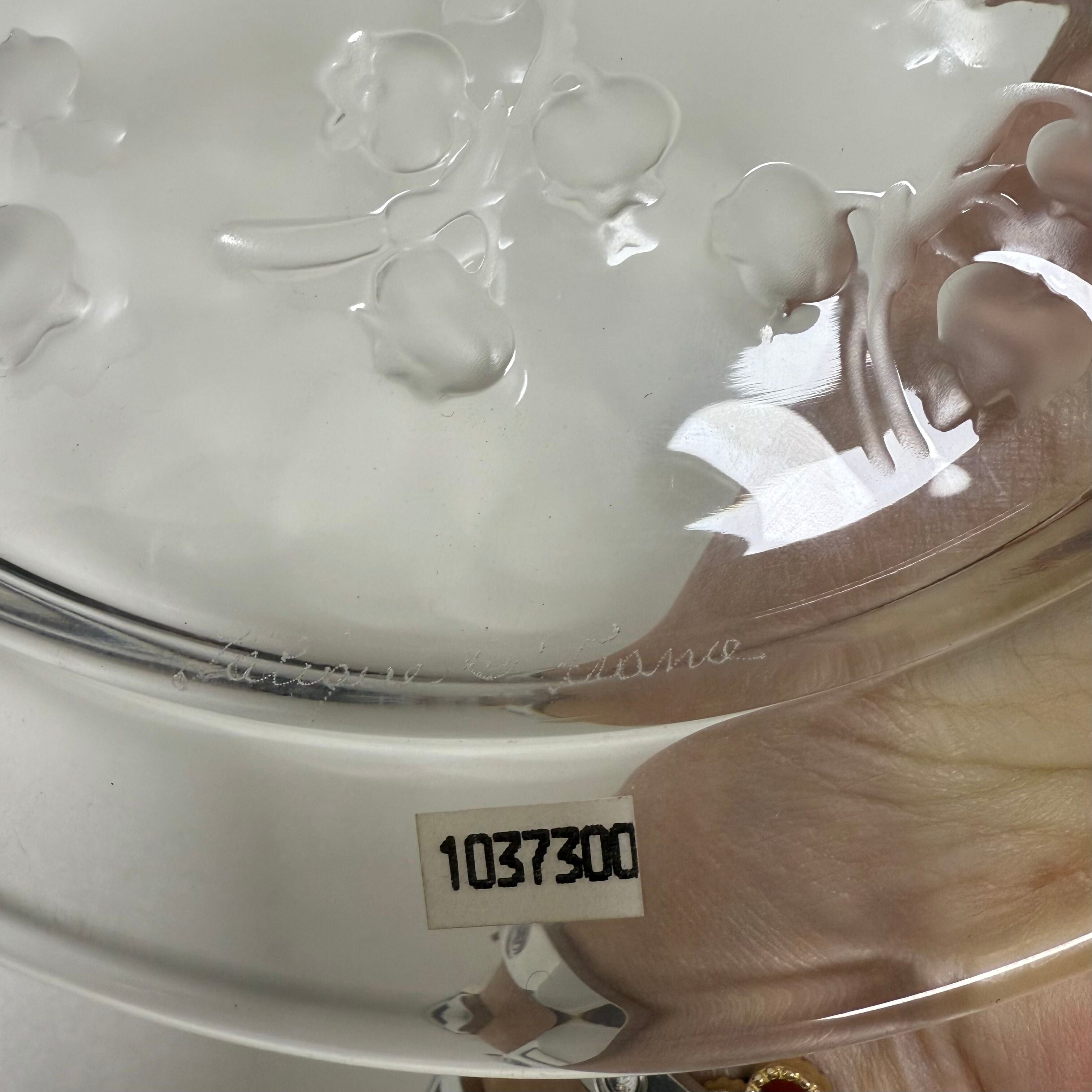 Lalique Crystal Assiette Dessert Plate Set of 2 1037300