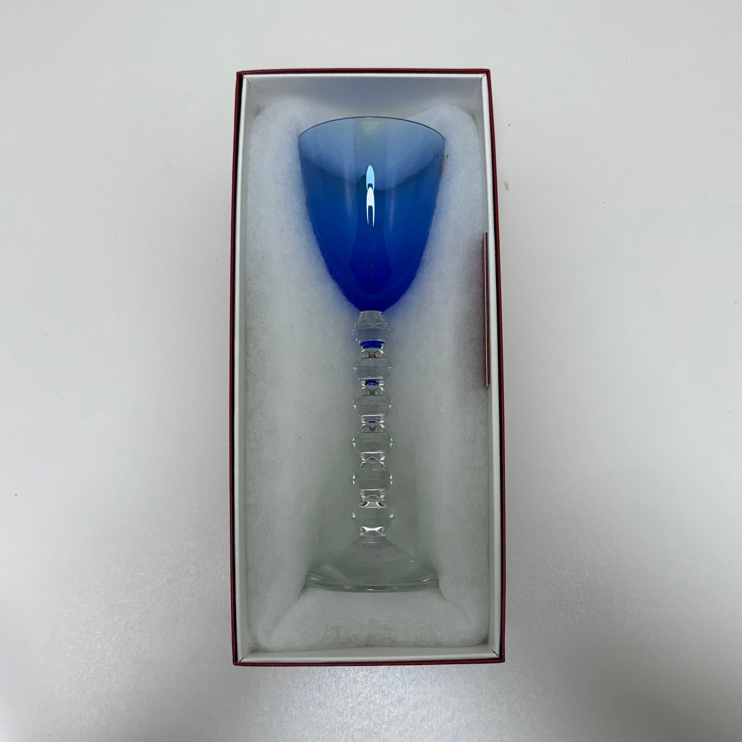 Baccarat Crystal Vega Rhine Wine Glass Light Blue 2100909