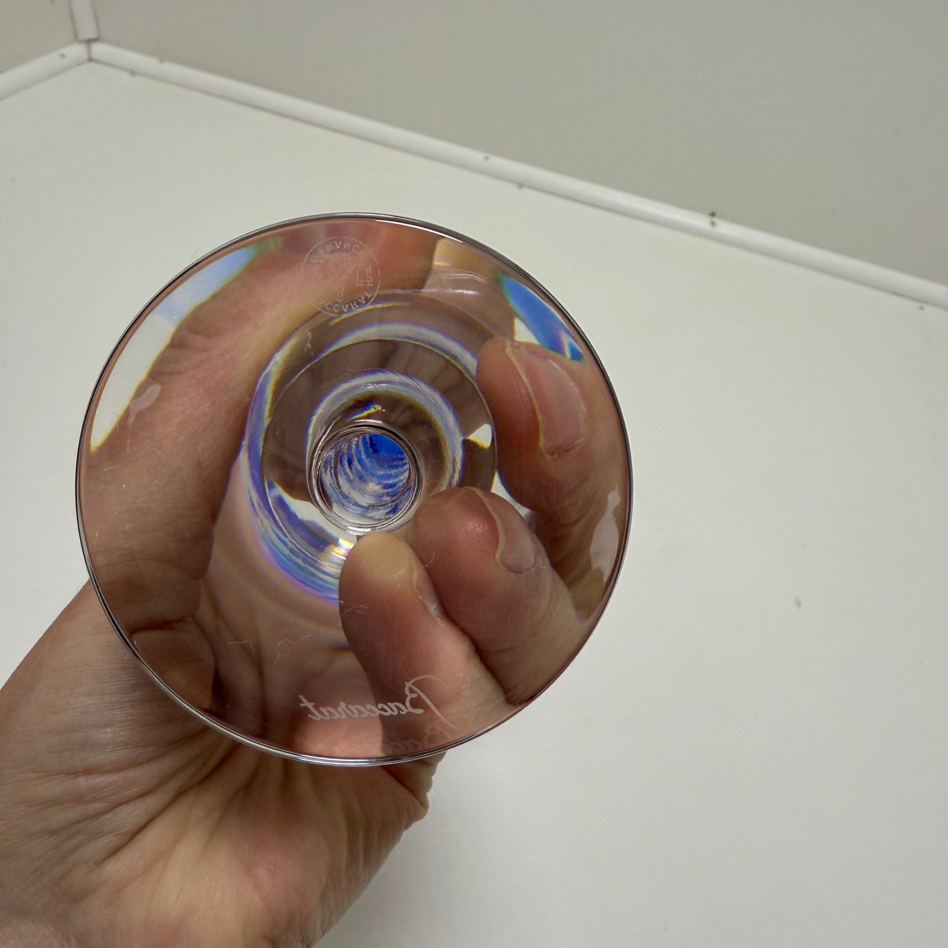 Baccarat Crystal Vega Rhine Wine Glass Light Blue 2100909