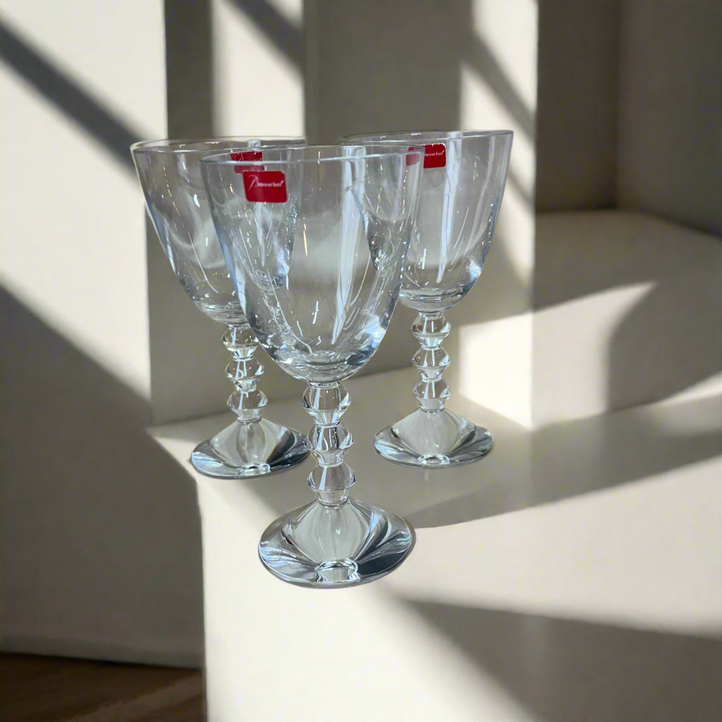 Baccarat Crystal Vega Water Glass Set of 3 1365102