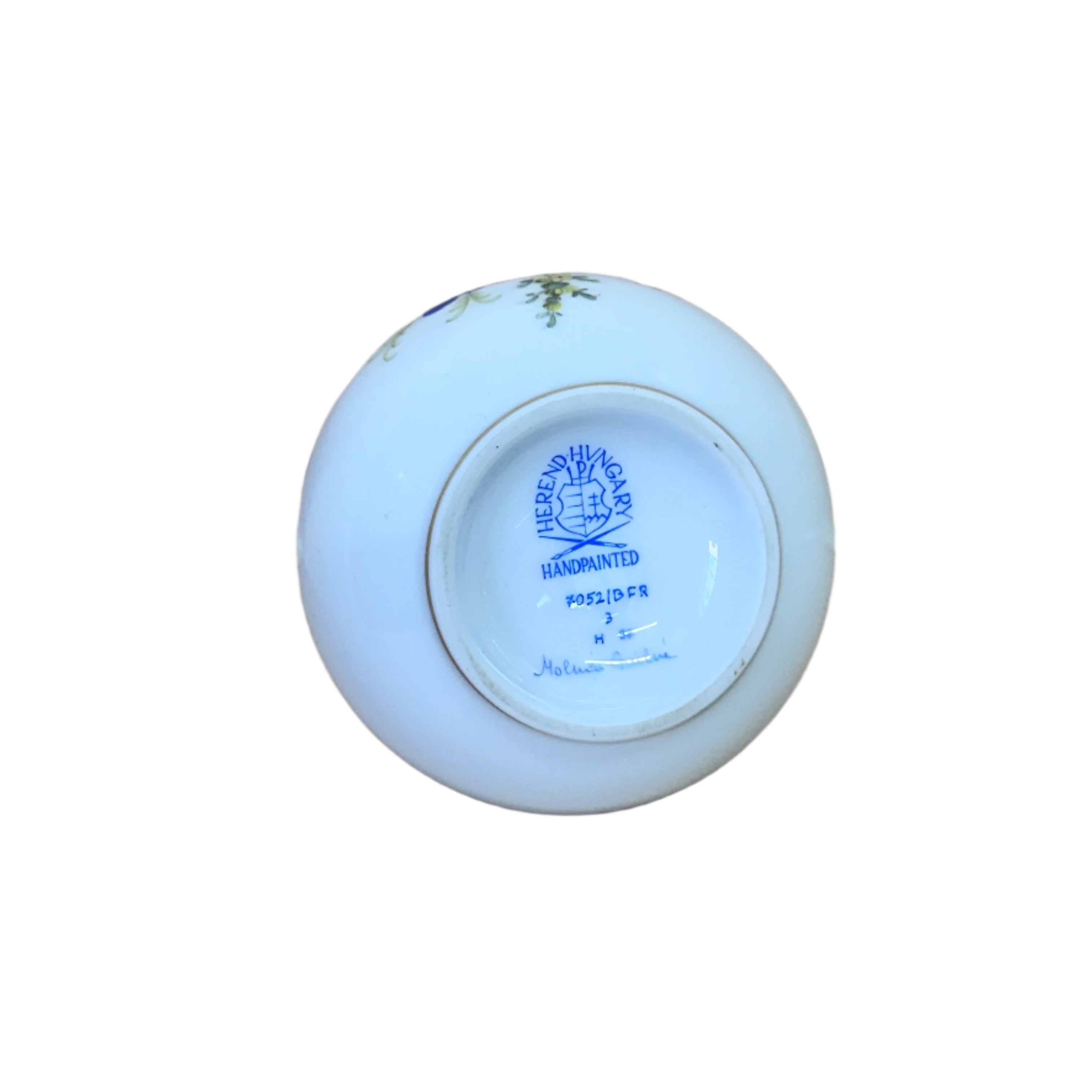 Herend Fruits and Flowers Porcelain Small Vase 7052/BFR