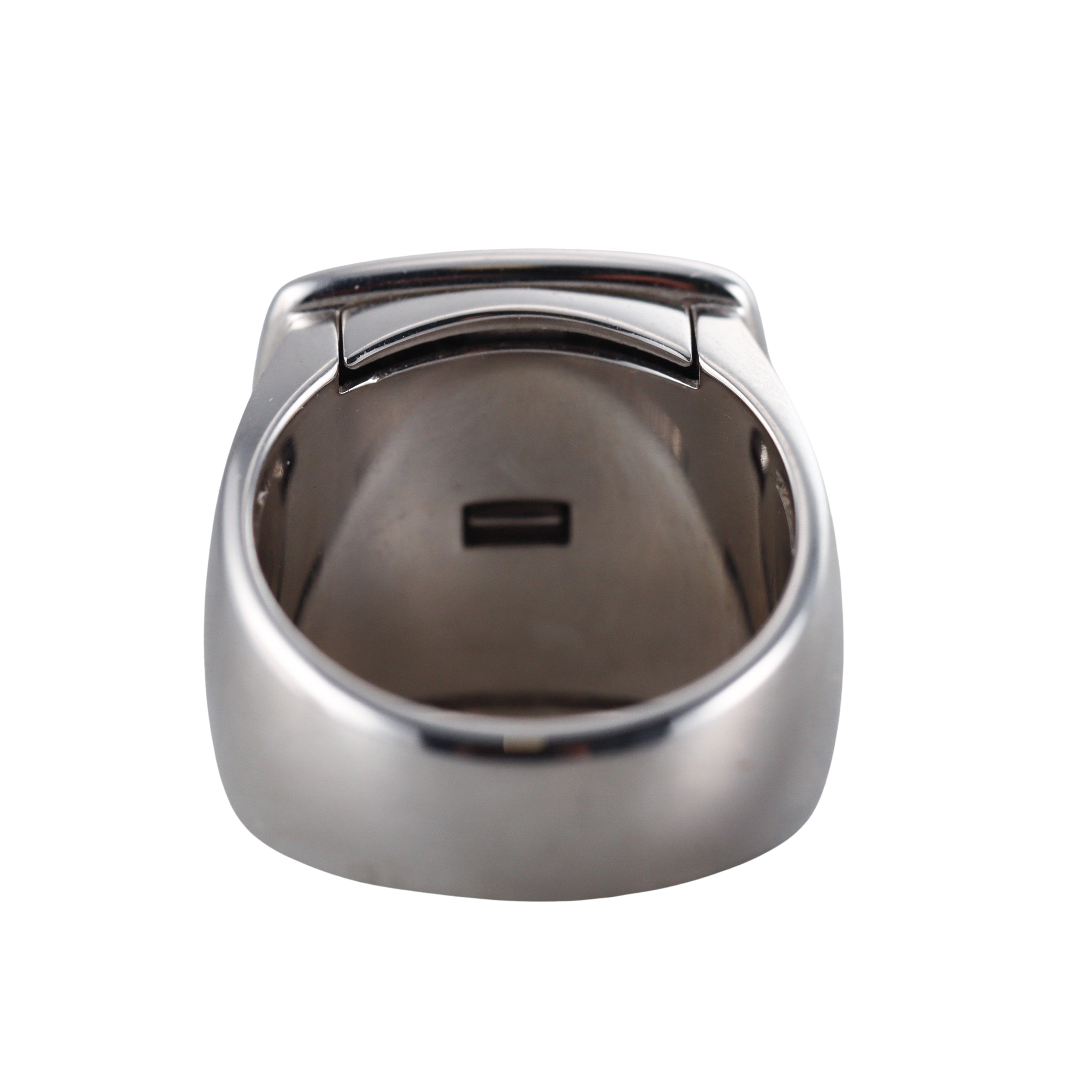 Fred Paris Pain de Sucre 18k White Gold Amethyst Ring Large Model