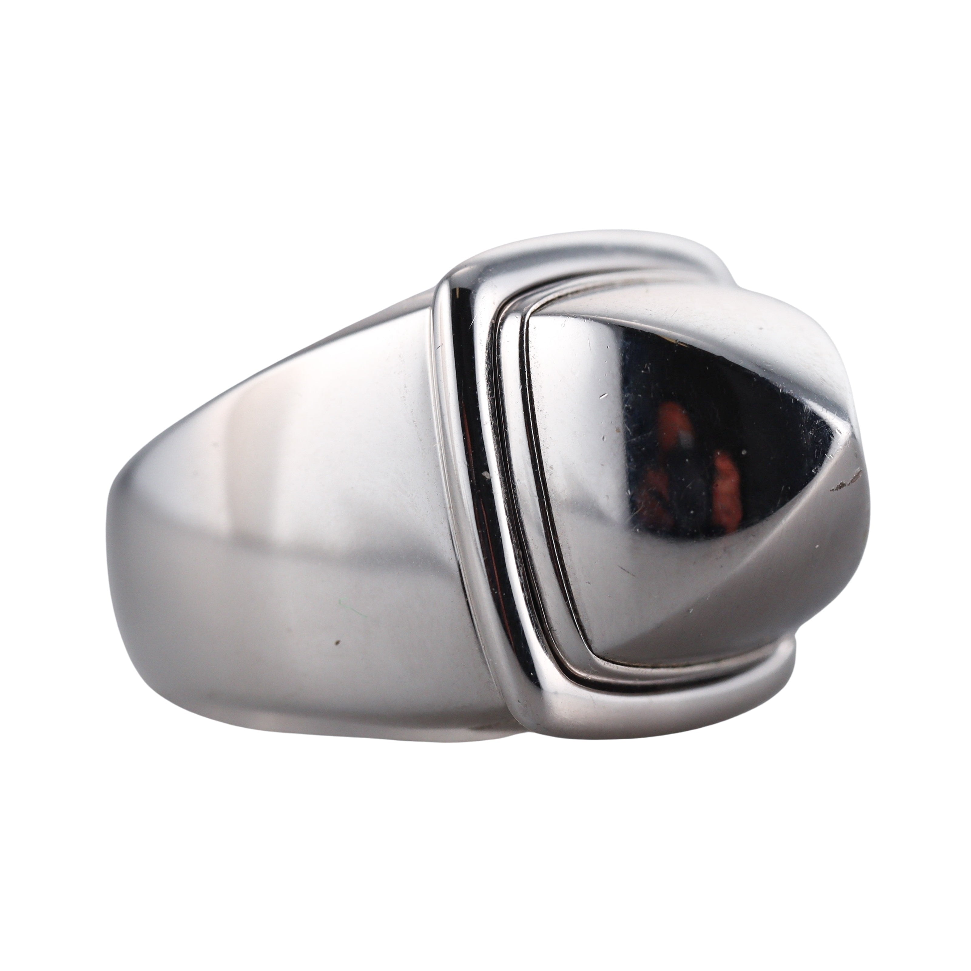 Fred Paris Pain de Sucre 18k White Gold Ring Large Model