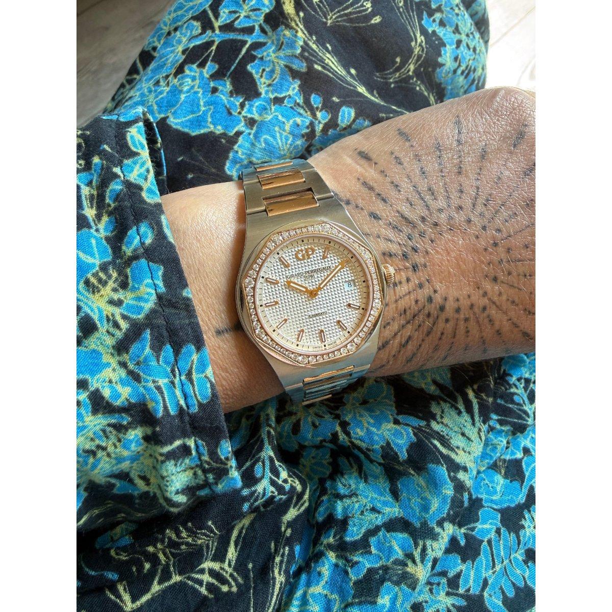 Girard Perregaux Laureato Steel Diamond Automatic Watch