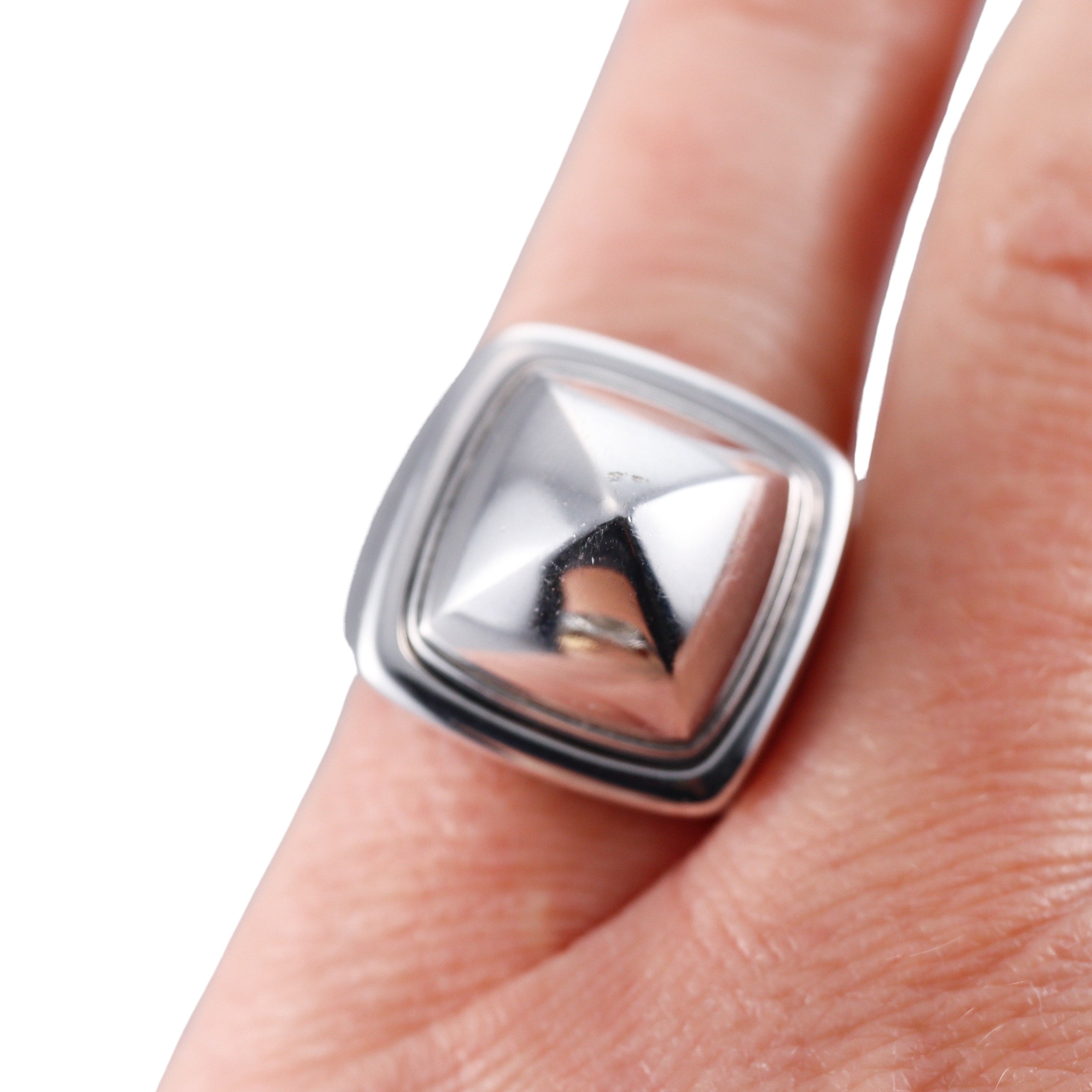 Fred Paris Pain de Sucre 18k White Gold Ring Large Model