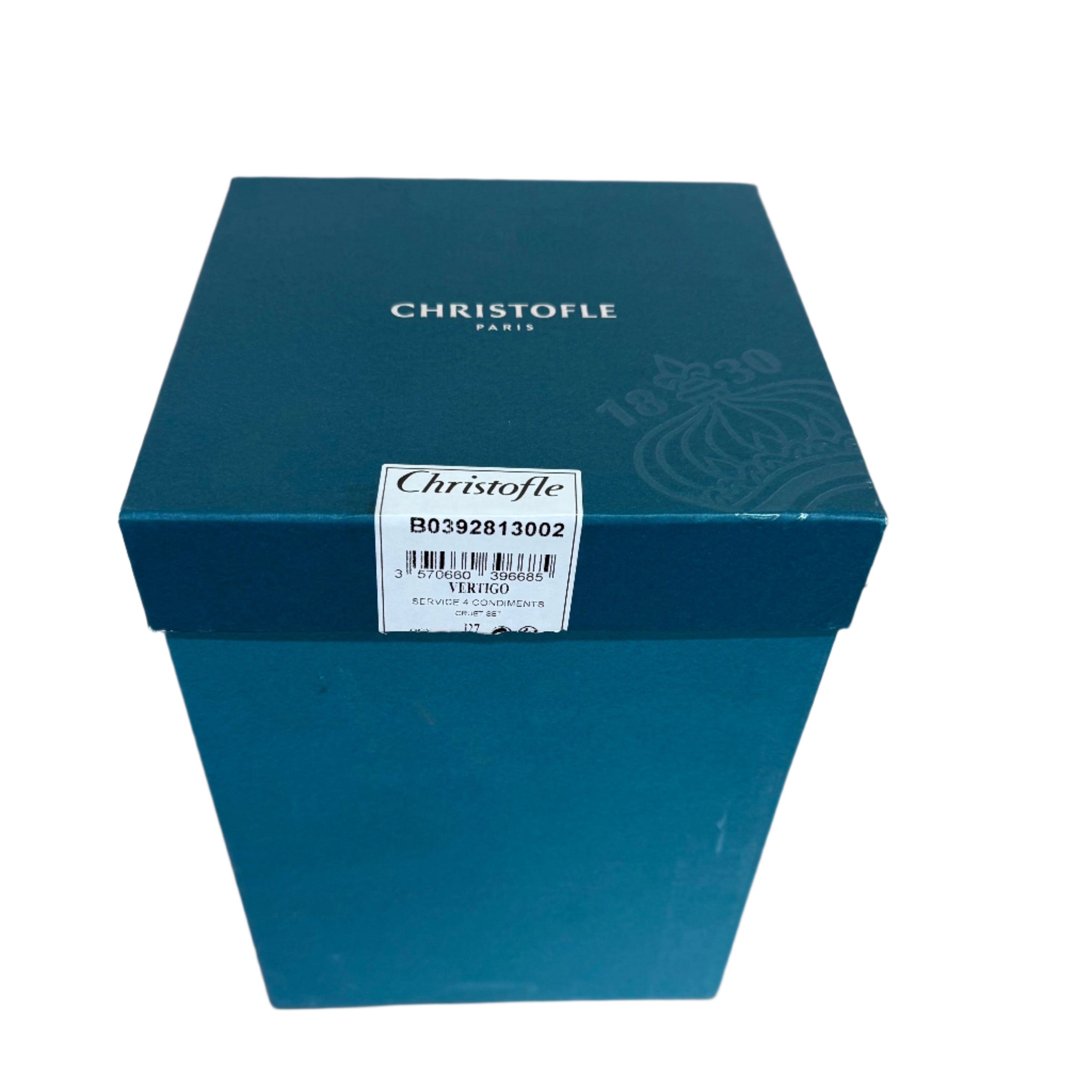 Christofle Vertigo Silver Plated Condiment Cruet Set B0392813002