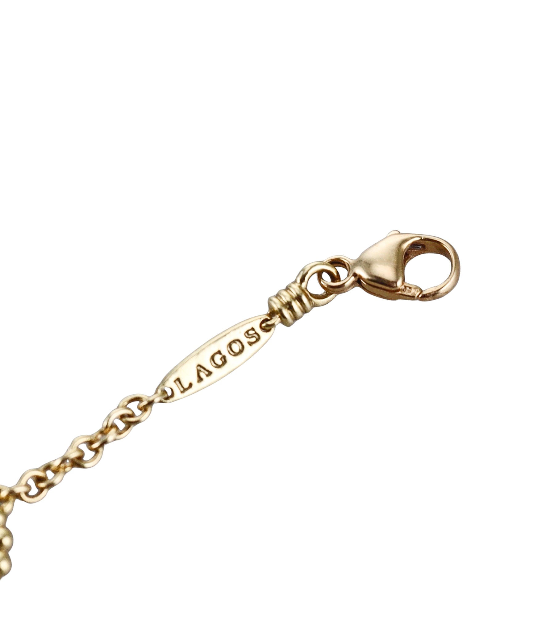 Lagos Caviar 18k Gold Mother of Pearl Bracelet