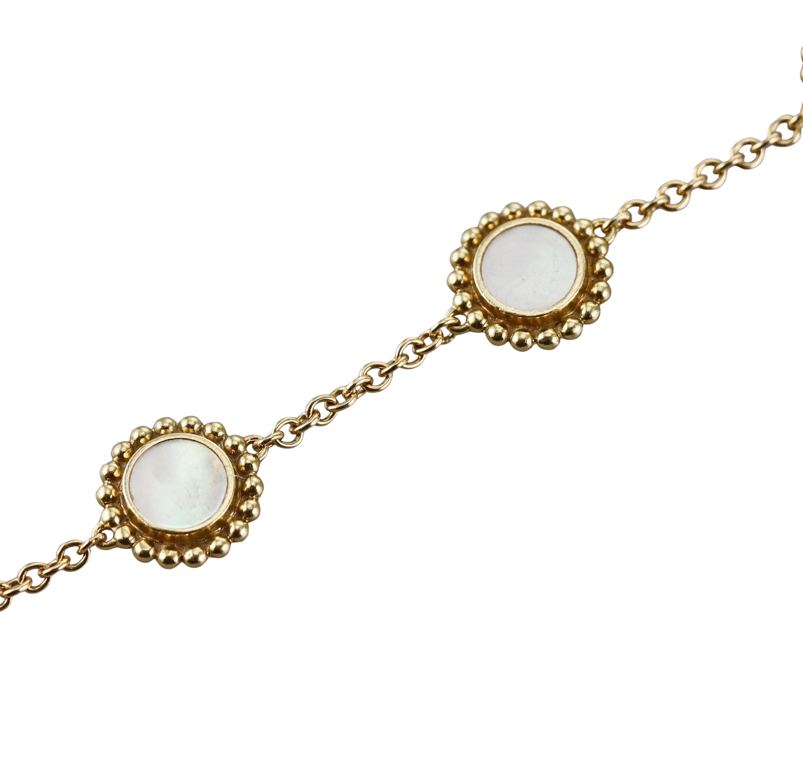 Lagos Caviar 18k Gold Mother of Pearl Bracelet