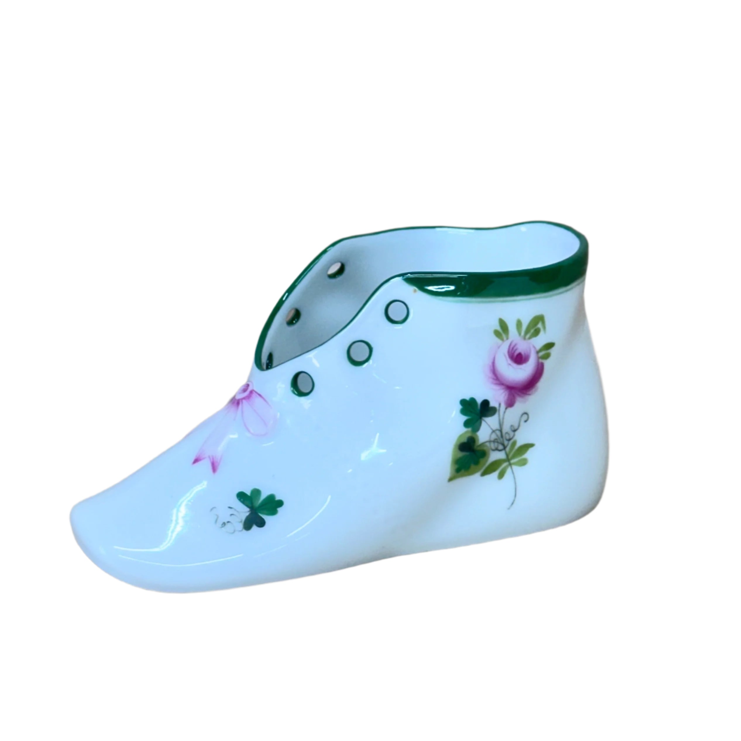 Herend Vienna Rose Baby Shoe Pink 7570000/VRH