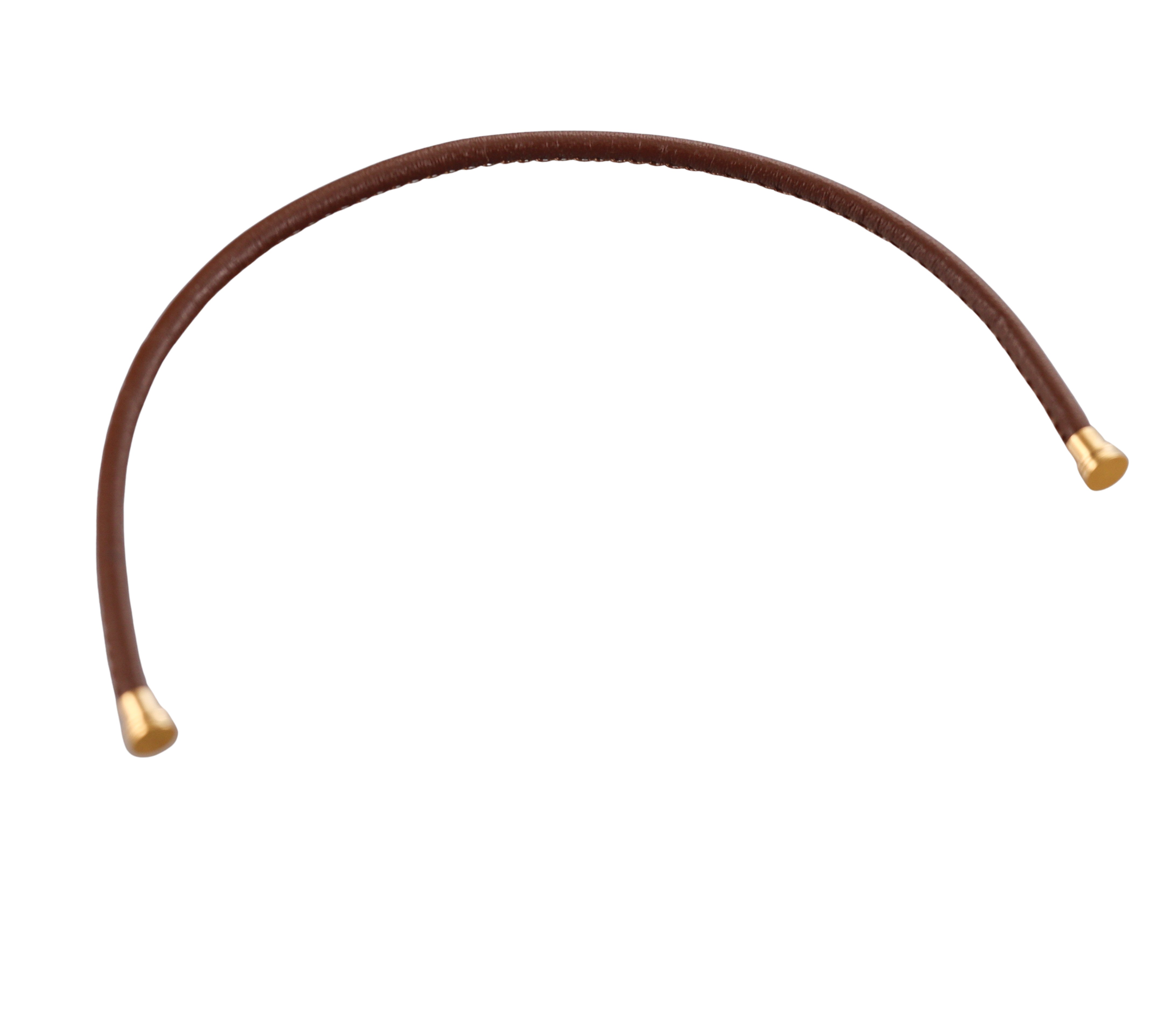 Fred Force 10 Bracelet Dark Brown Leather Cable Small QA-104