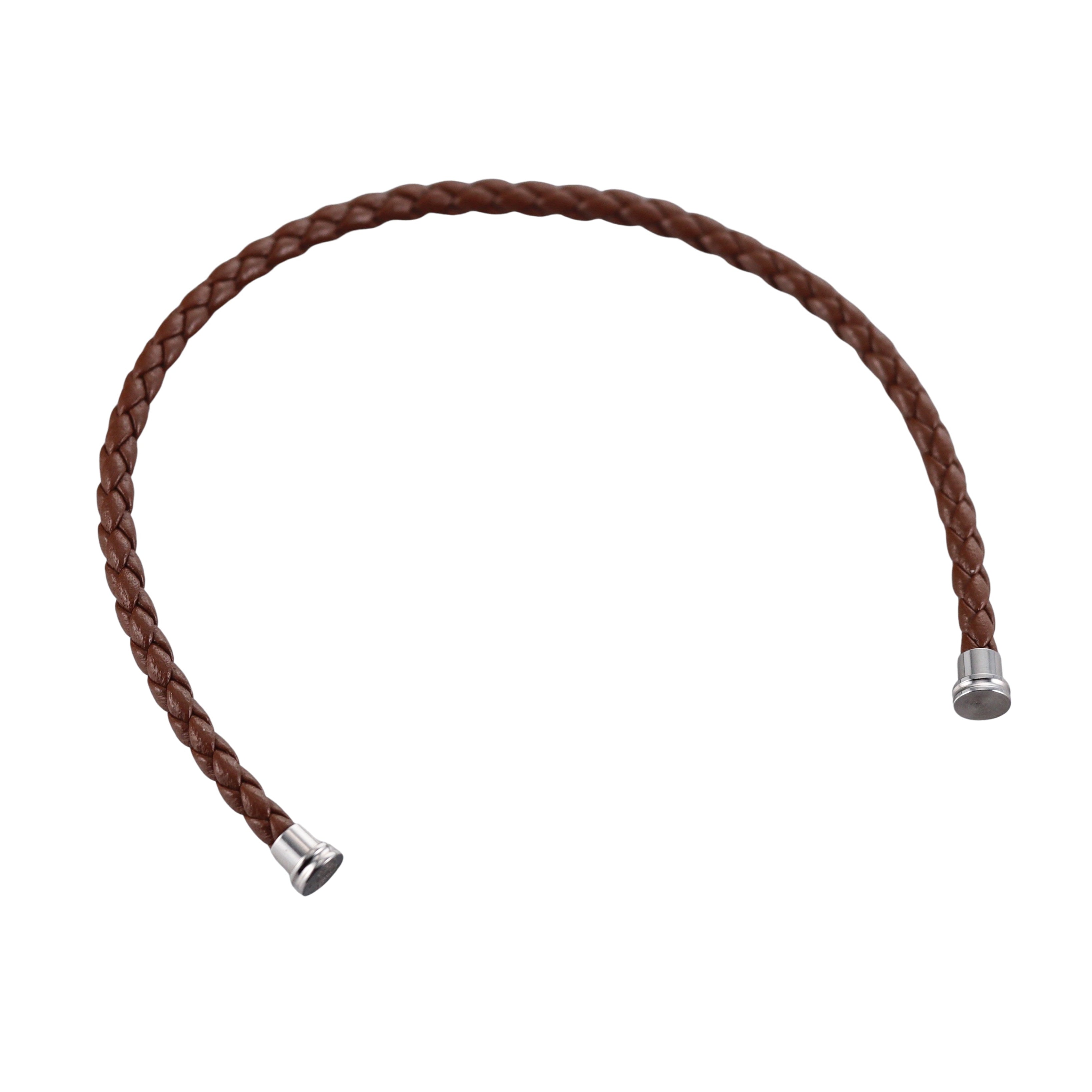 Fred Force 10 Bracelet Dark Brown Leather Cable Small QA-105