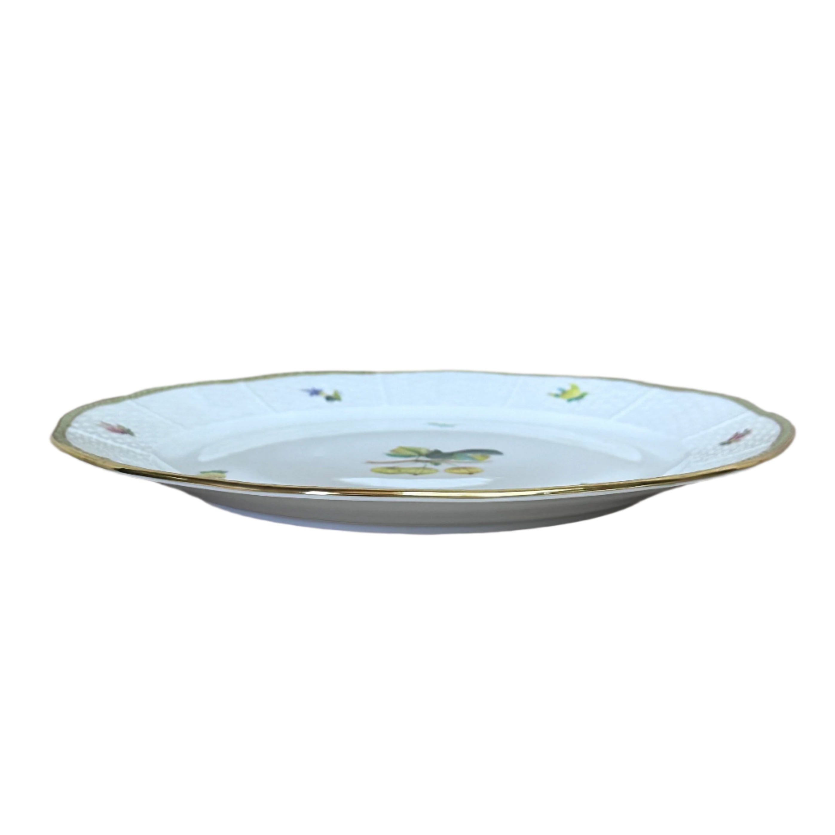 Set of 2 Herend Fruits Sketch Porcelain Dinner Plate 524-0-00/EDF-4