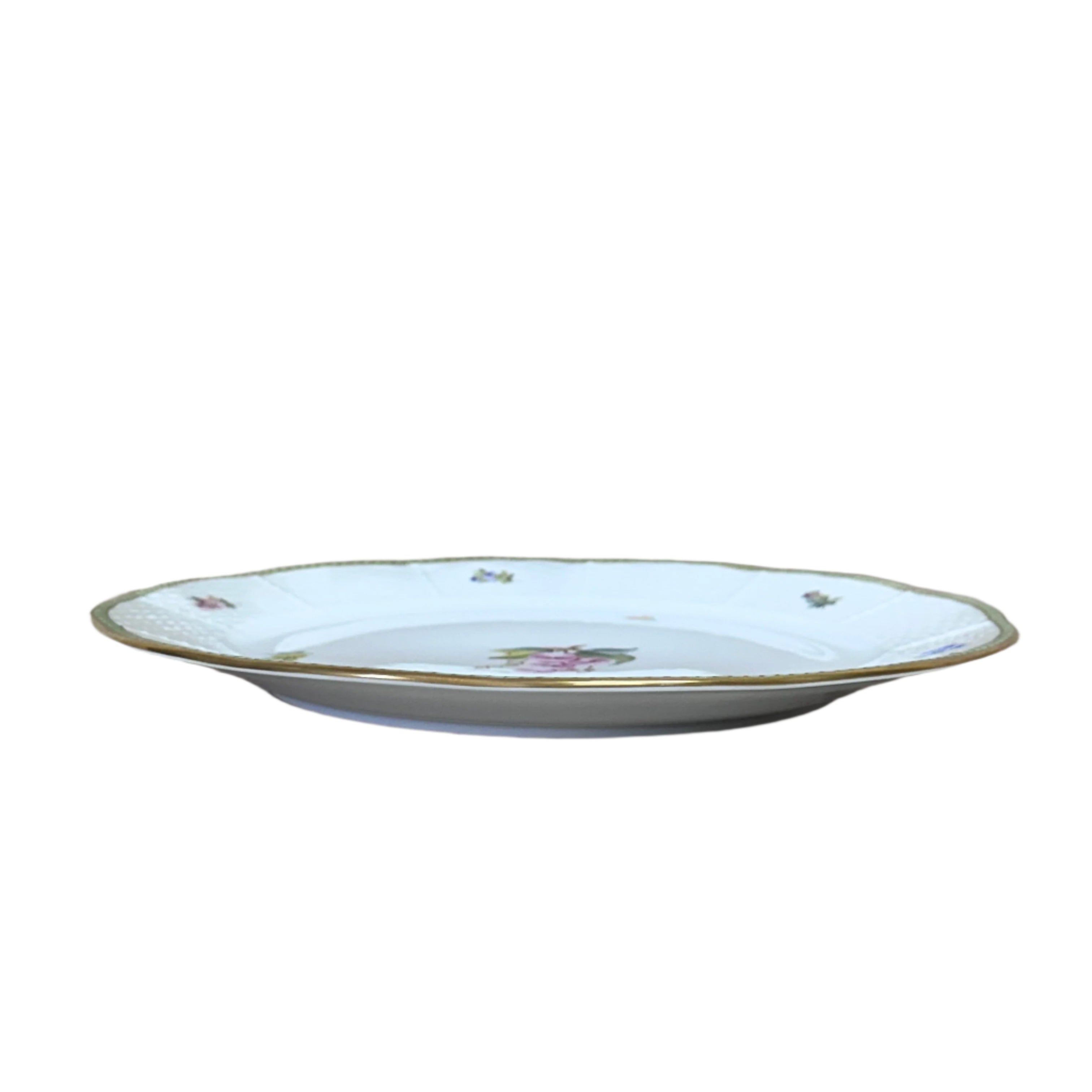 Set of 2 Herend Fruits Sketch Porcelain Dinner Plate 524-0-00/EDF-6