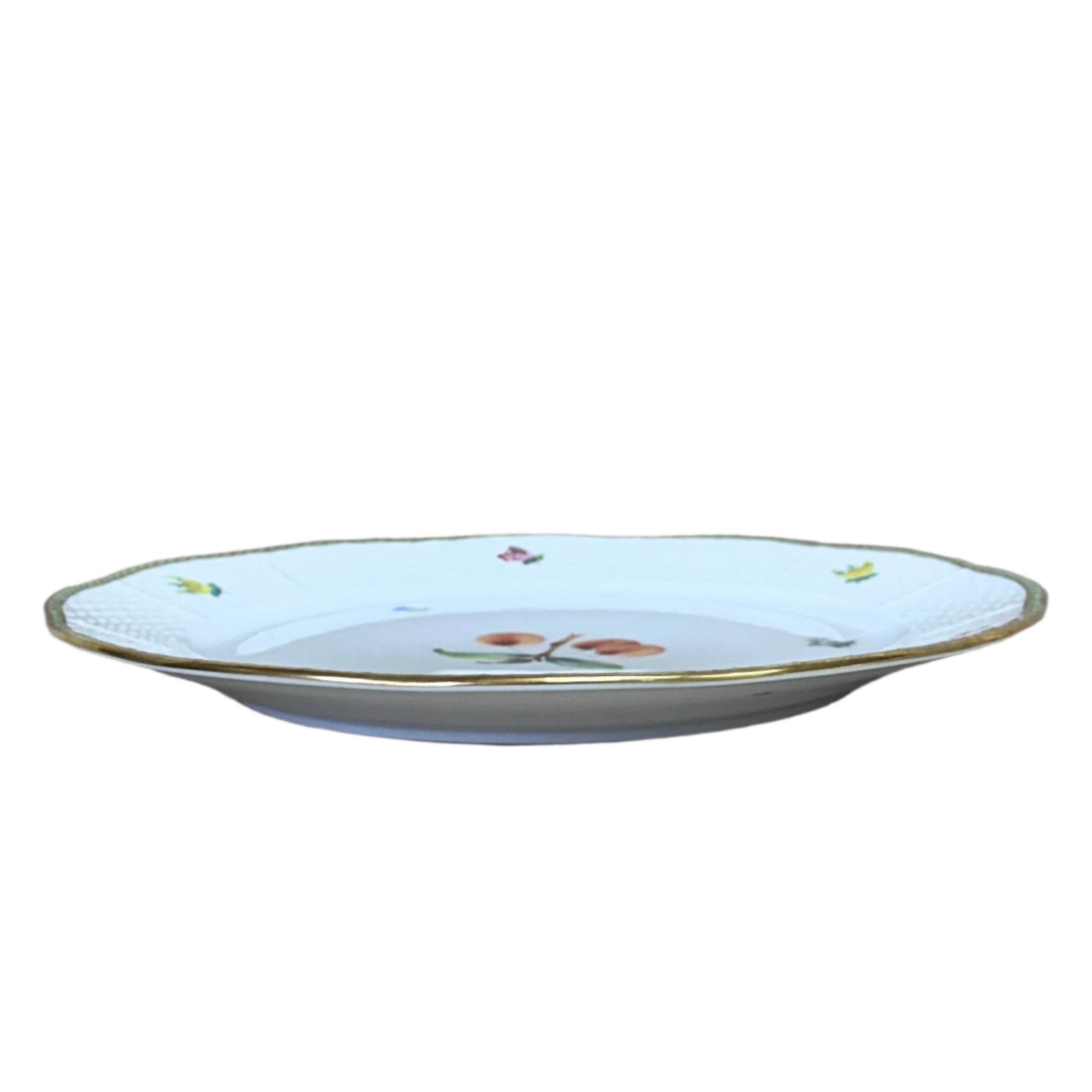 Set of 3 Herend Fruits Sketch Cherry Porcelain Dinner Plate 524-0-00/EDF-1